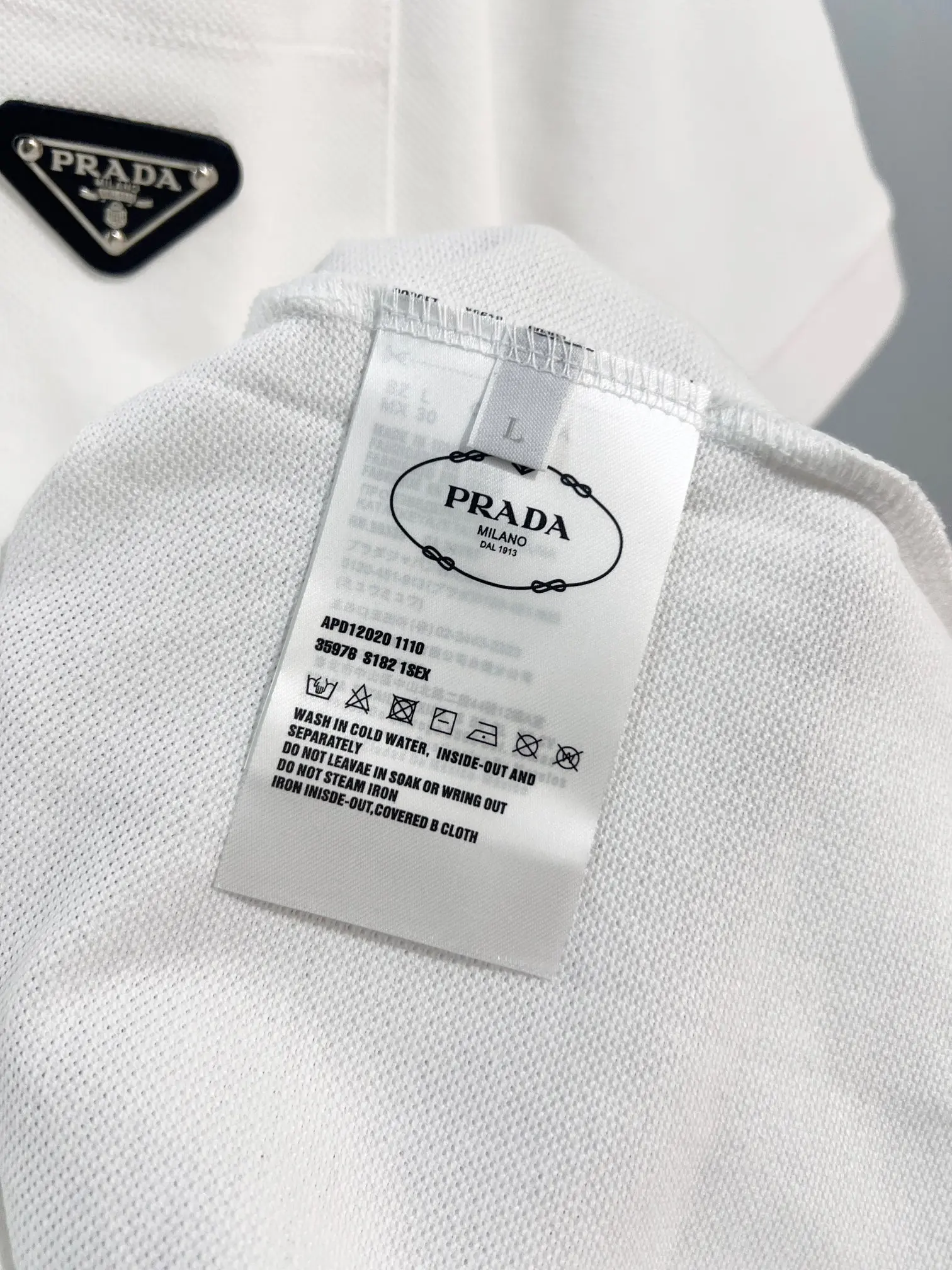 Logo-Appliquéd Cotton-Piqué Polo Shirt D15013633 — view 10