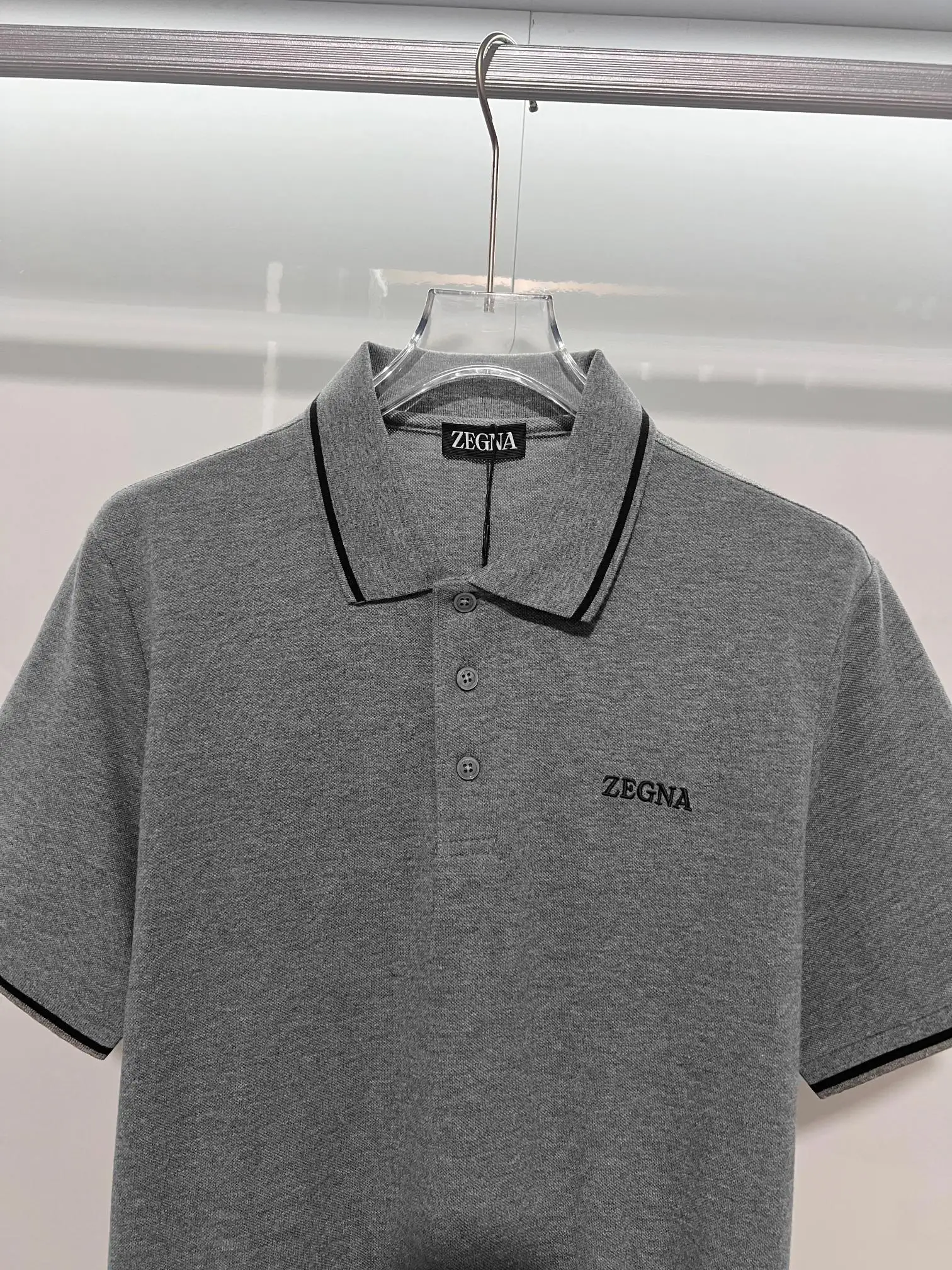 Logo-Embroidered Cotton-Piqué Polo Shirt D15013468 — view 3
