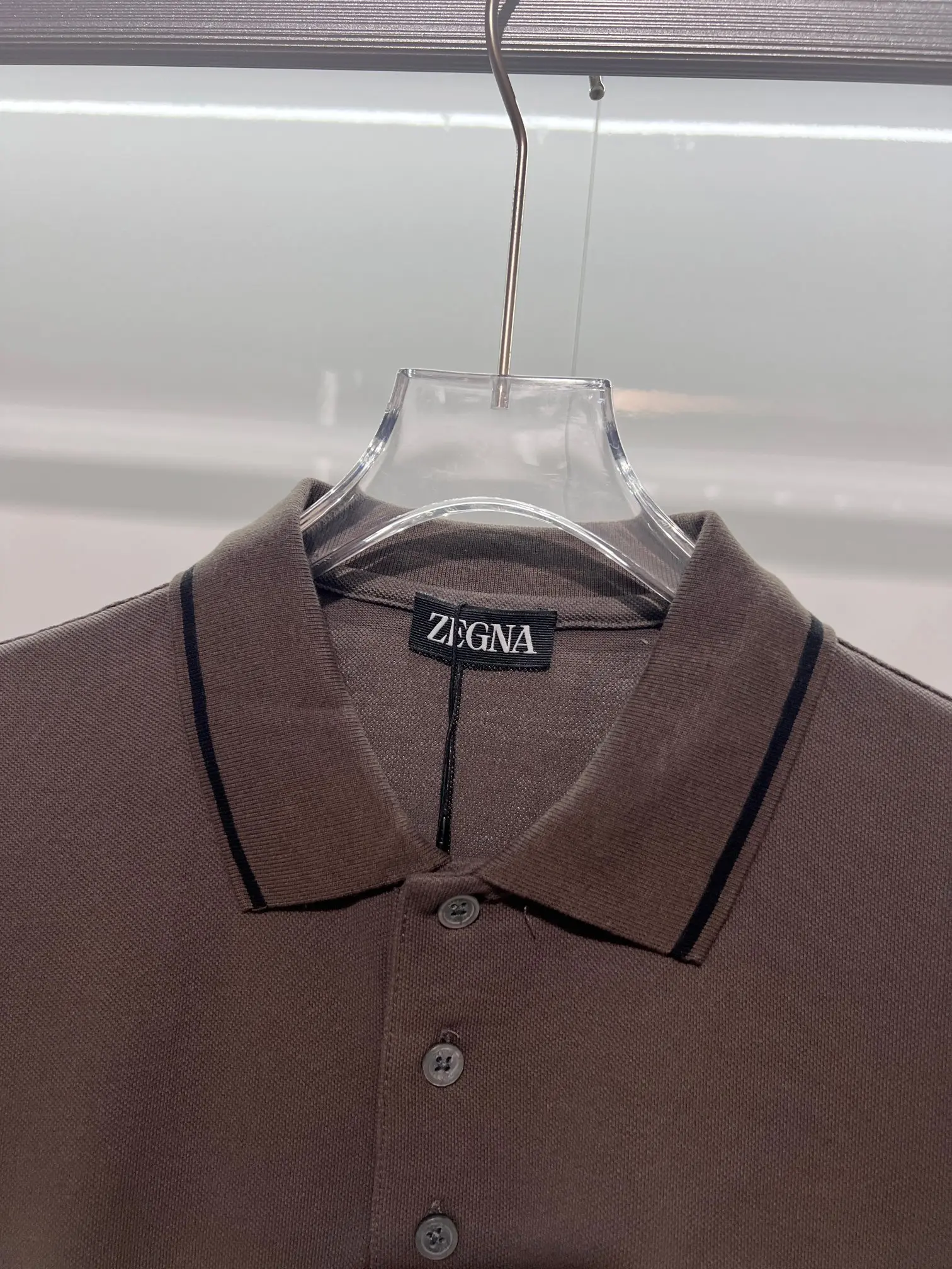 Zegna Logo-Embroidered Cotton-Piqué Polo Shirt D15013469 — view 6