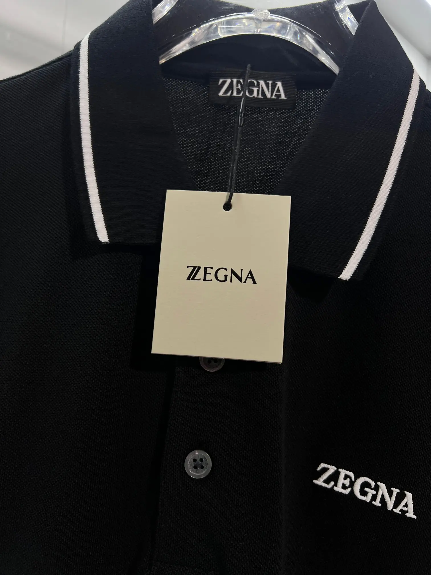 Logo-Embroidered Piqué Cotton Polo Shirt D15013470 — view 4