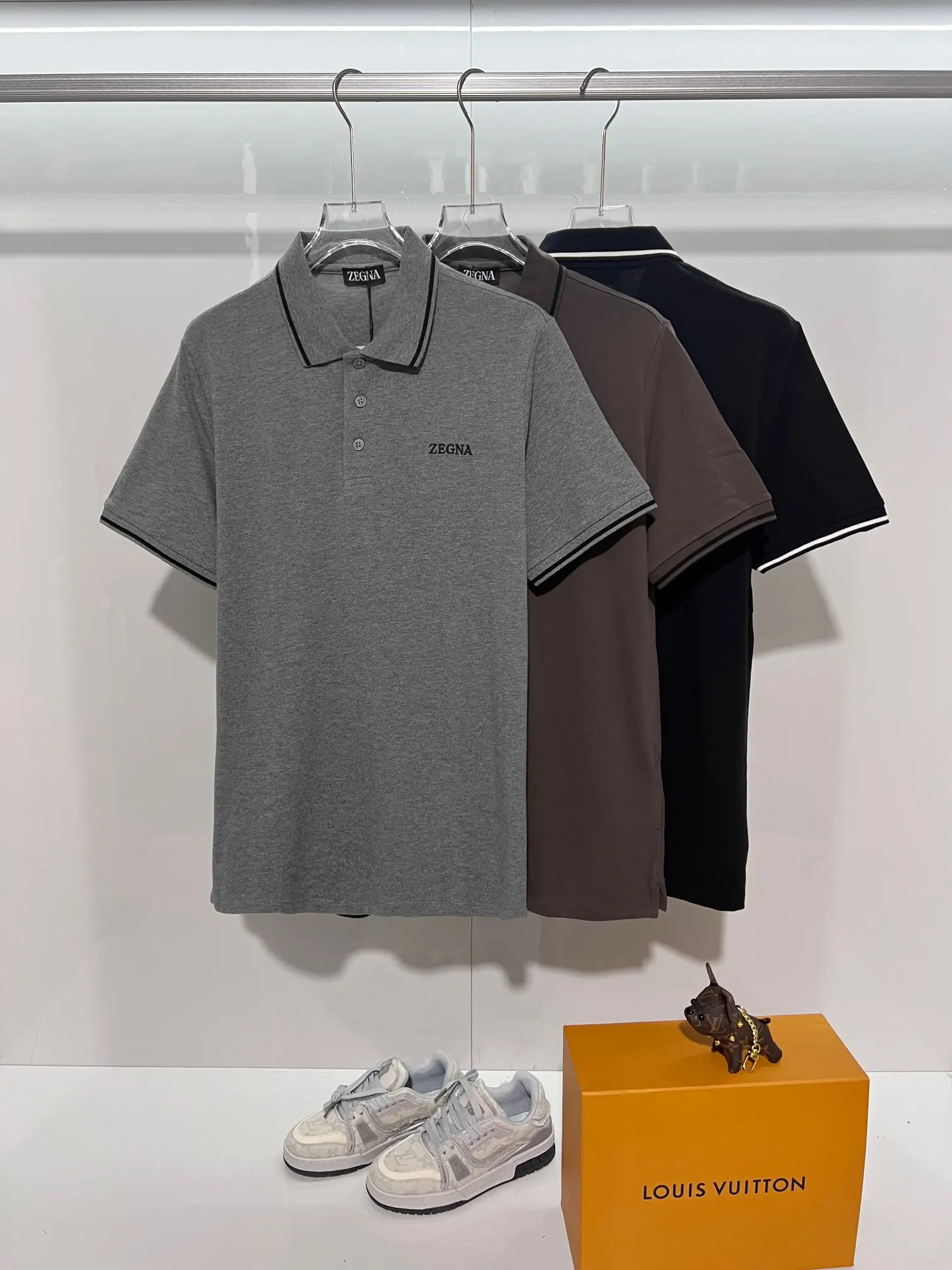 Logo-Embroidered Piqué Cotton Polo Shirt D15013470 — view 11