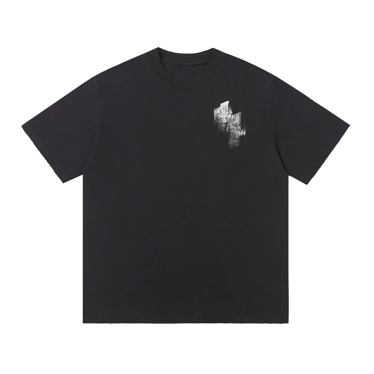 Hand-Painted Logo Cotton T-Shirt D15015580