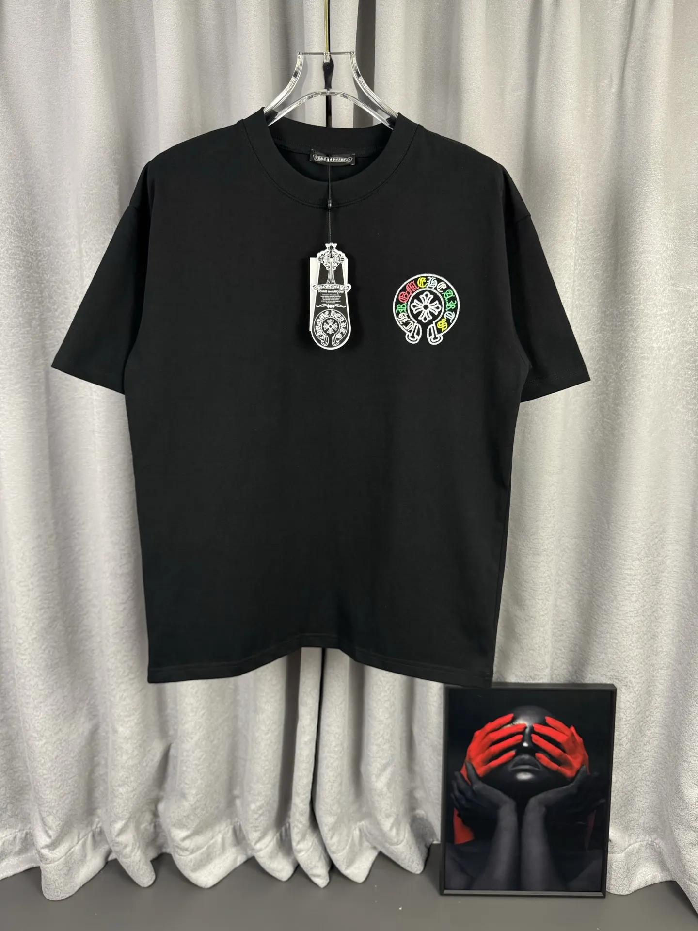 Embroidered Horseshoe Logo Cotton T-Shirt D15019581