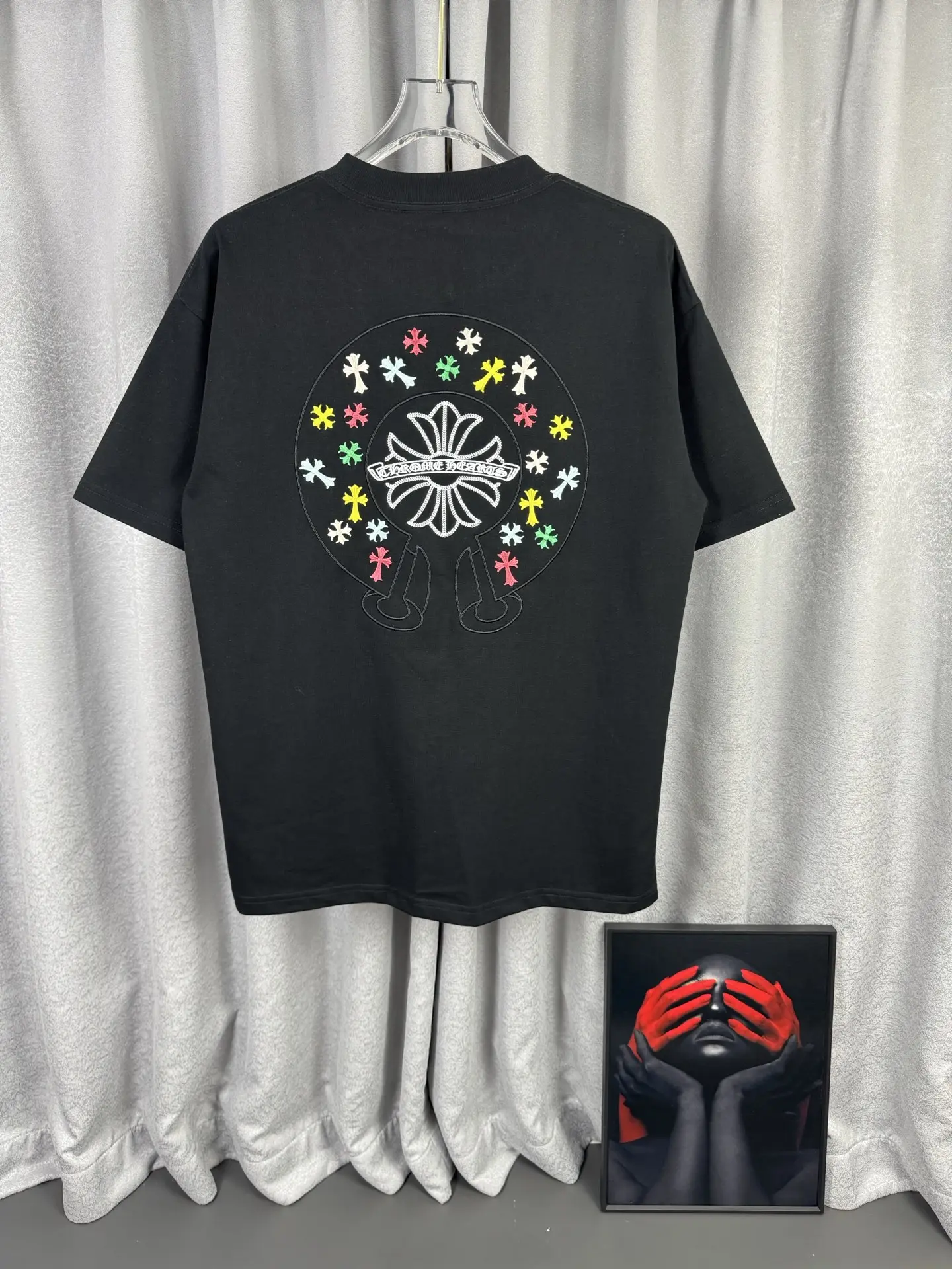 Embroidered Horseshoe Logo Cotton T-Shirt D15019581 — view 3