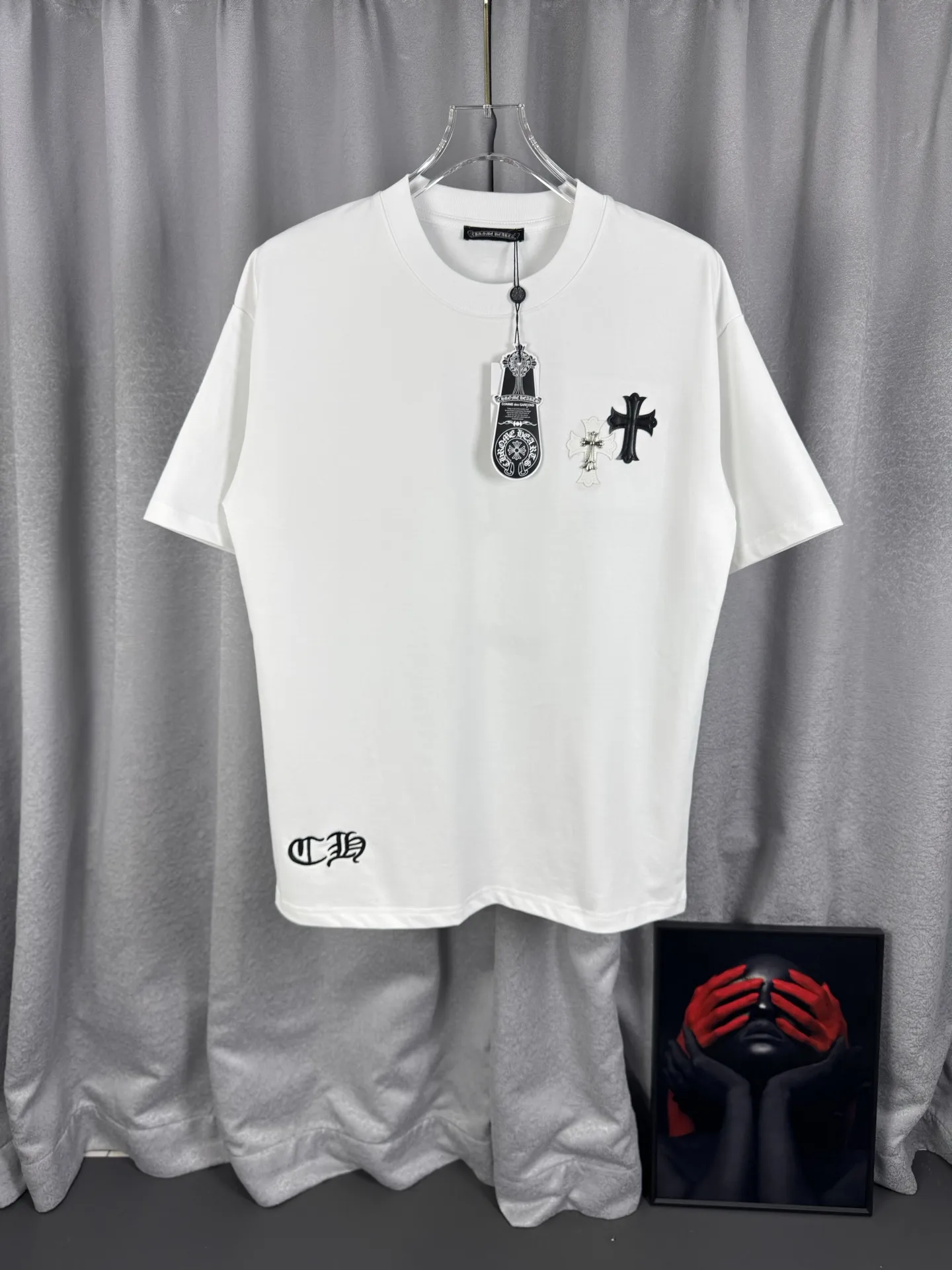 Chrome Hearts Embroidered Logo Cotton T-Shirt D15019560