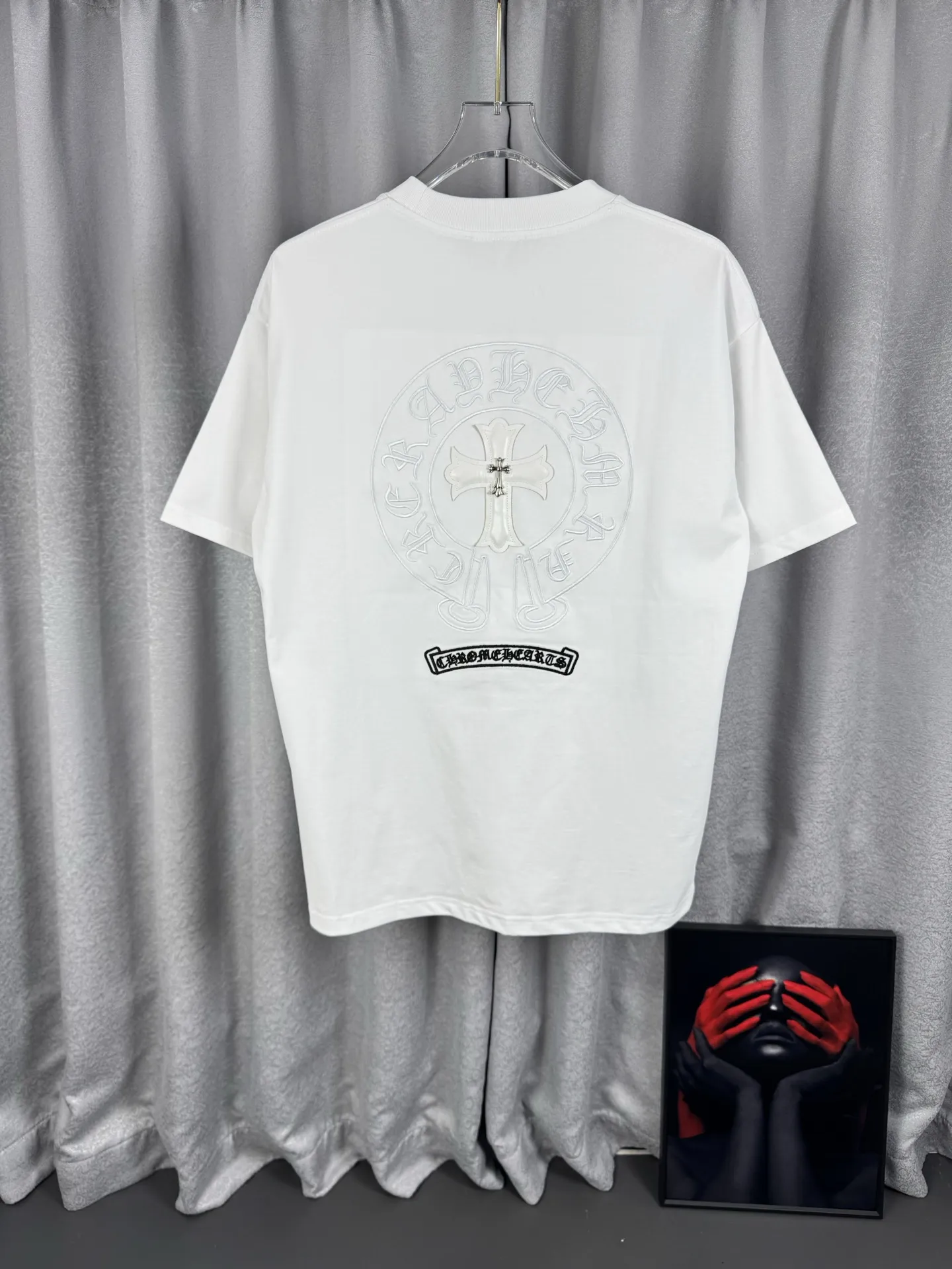 Chrome Hearts Embroidered Logo Cotton T-Shirt D15019560 — view 3