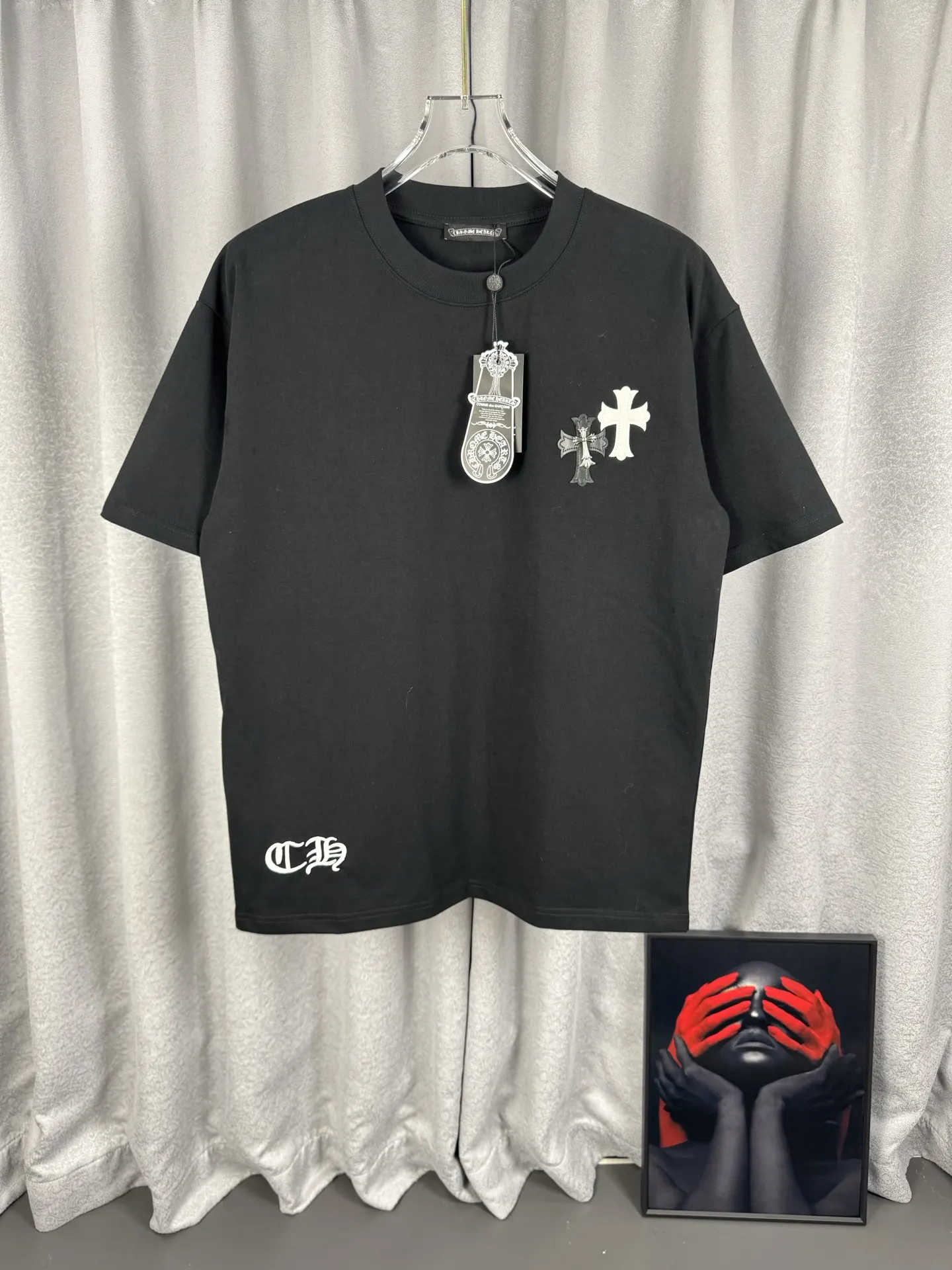 Chrome Hearts Embroidered Logo Cotton T-Shirt D15019559