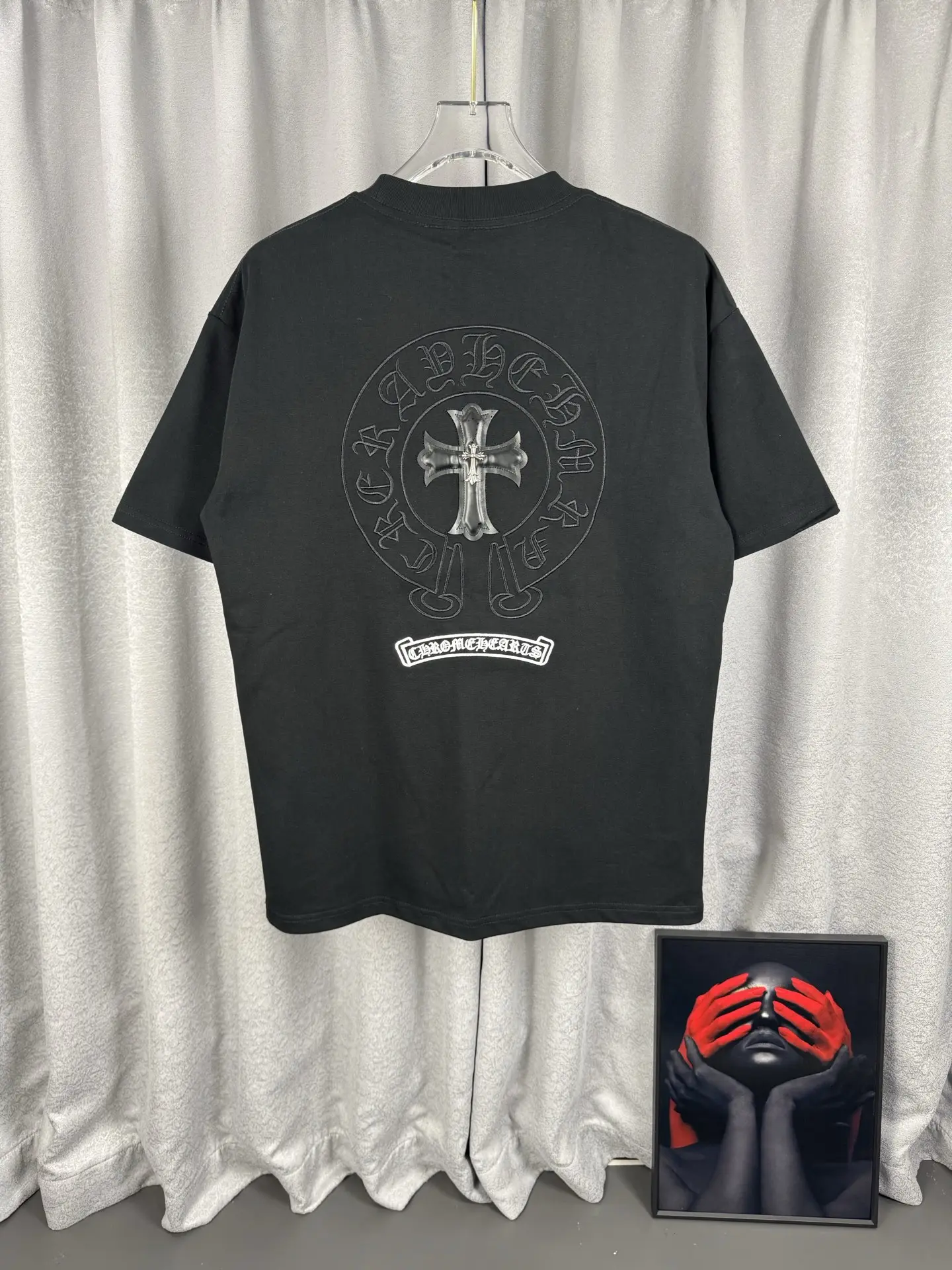 Chrome Hearts Embroidered Logo Cotton T-Shirt D15019559 — view 3