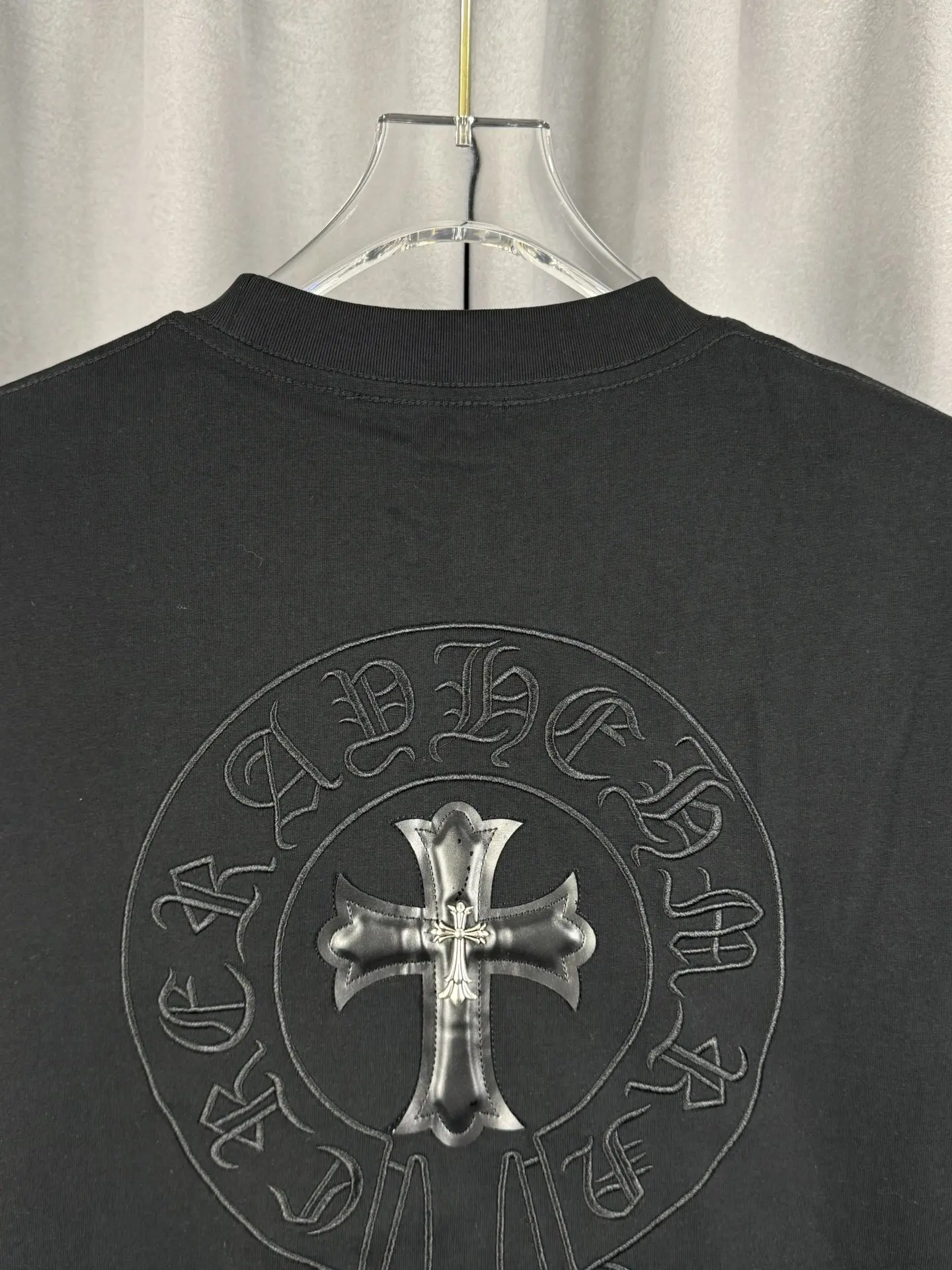 Chrome Hearts Embroidered Logo Cotton T-Shirt D15019559 — view 9