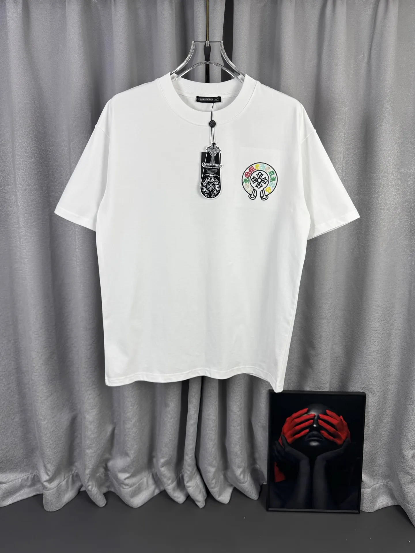 Horseshoe Logo Embroidered Cotton T-Shirt D15019582