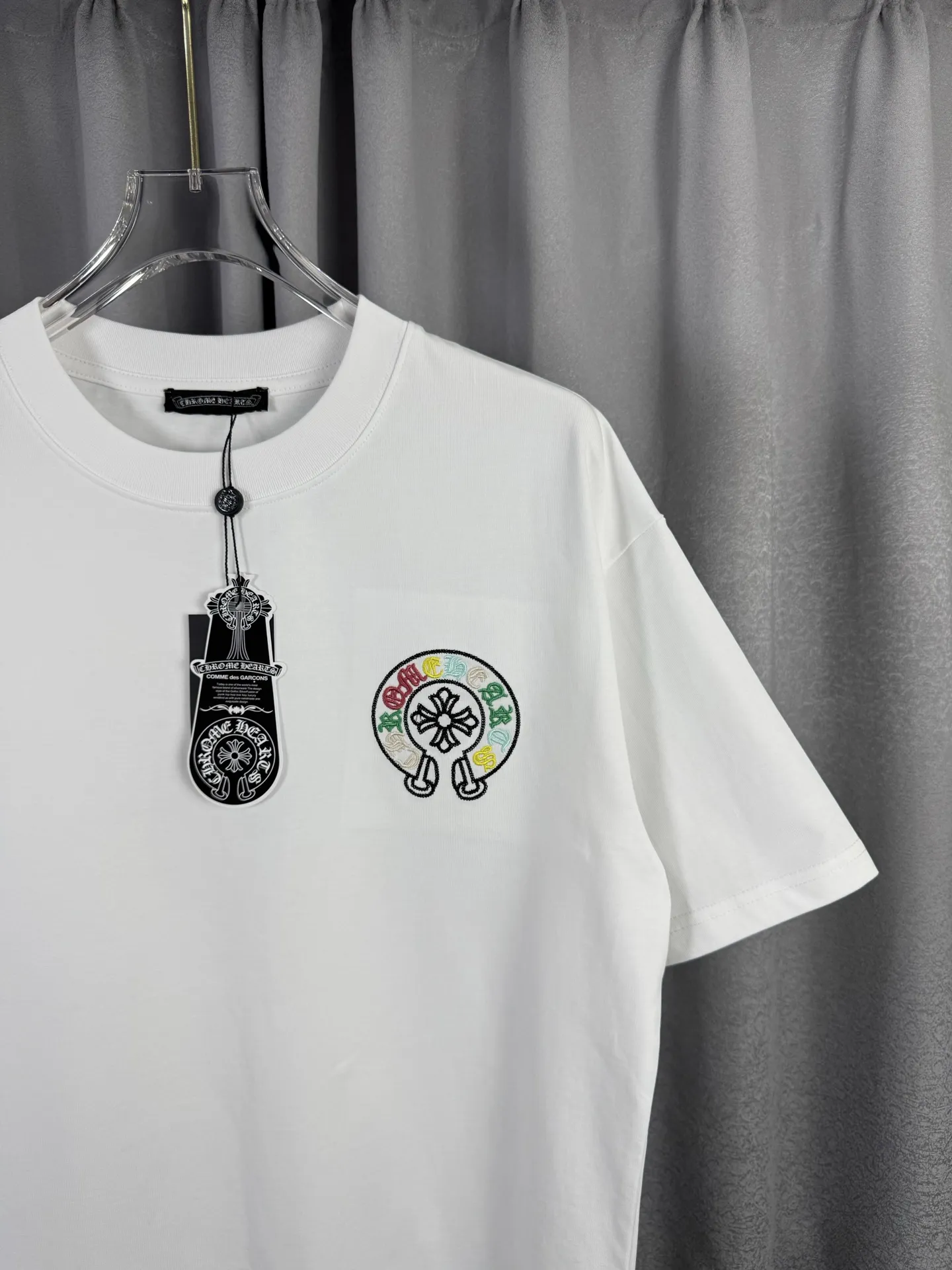 Horseshoe Logo Embroidered Cotton T-Shirt D15019582 — view 5