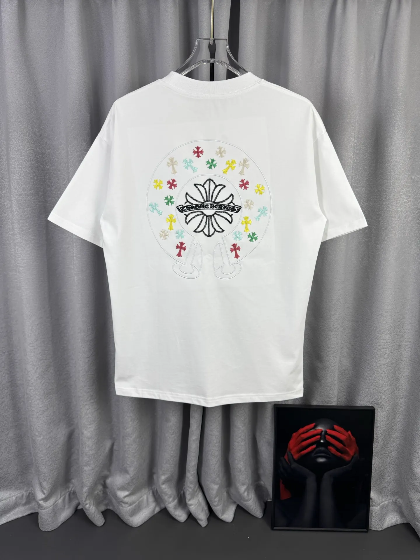 Horseshoe Logo Embroidered Cotton T-Shirt D15019582 — view 7