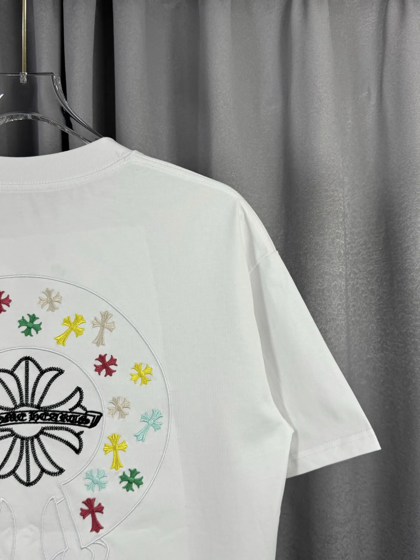 Horseshoe Logo Embroidered Cotton T-Shirt D15019582 — view 9