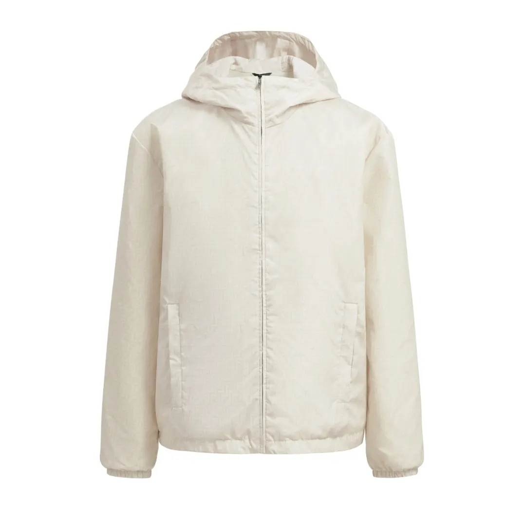 Monogram Nylon Hooded Windbreaker Jacket D15521665