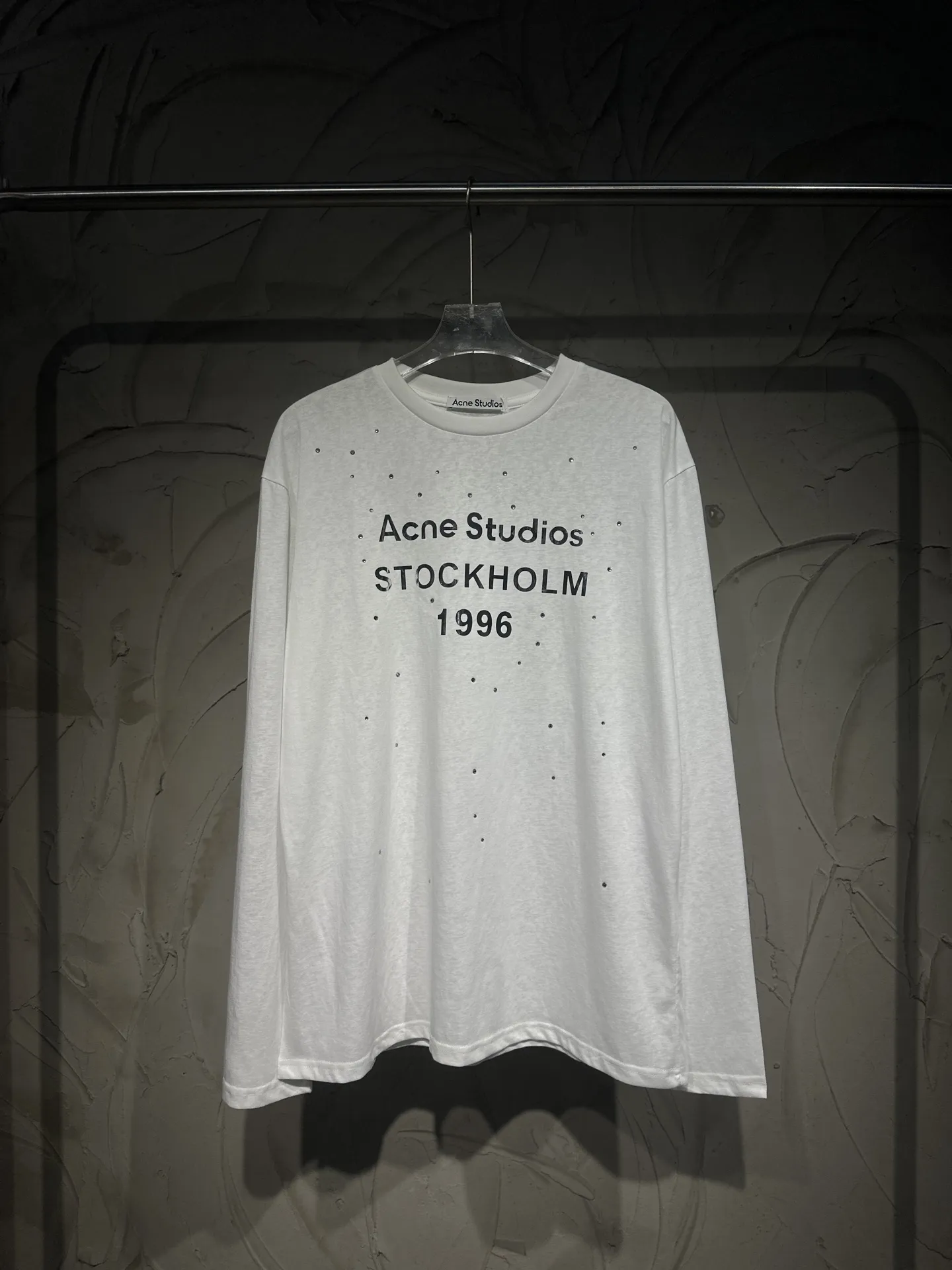 1996 Rhinestone Logo Long-Sleeve T-Shirt D15524350