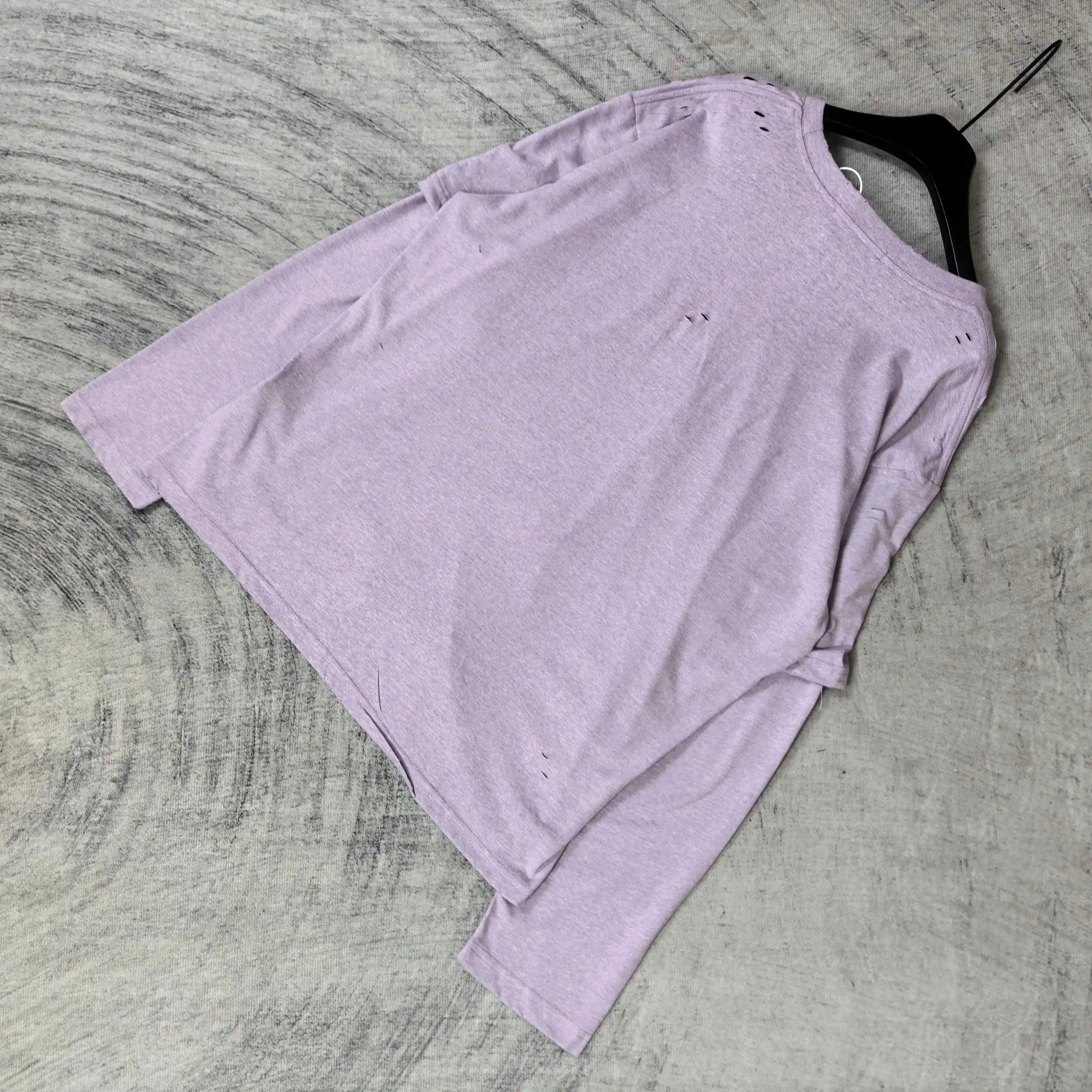 Distressed Logo Print Long-Sleeve T-Shirt D15524522 — view 5