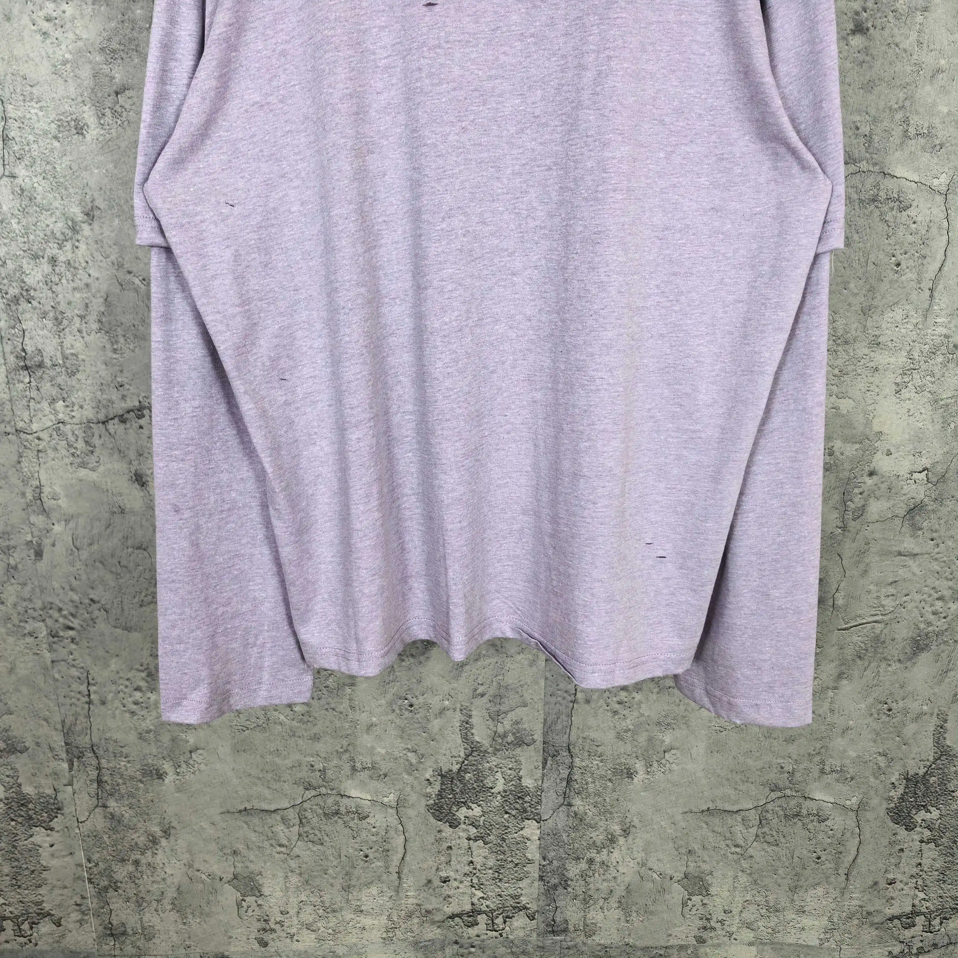 Distressed Logo Print Long-Sleeve T-Shirt D15524522 — view 11