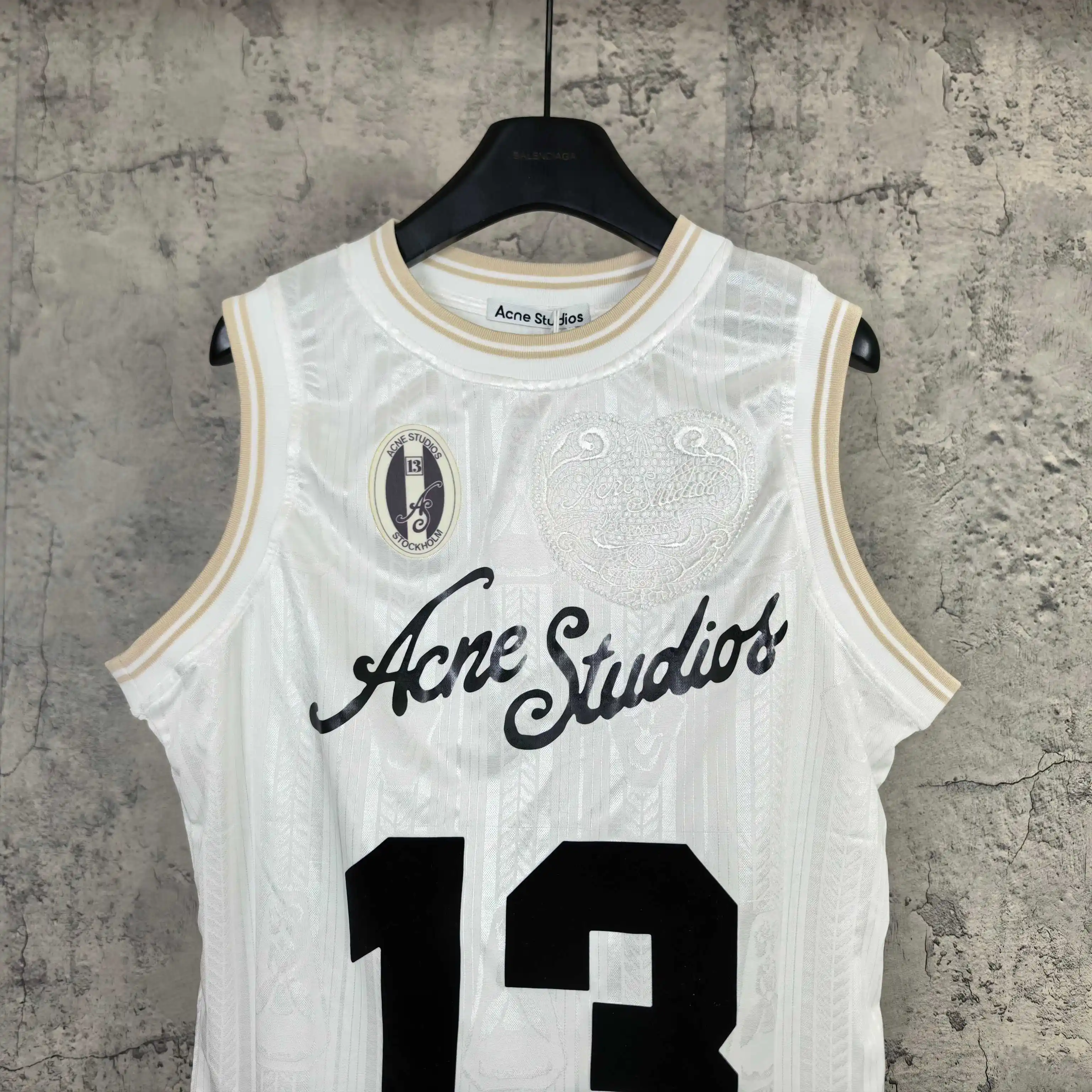Logo Print Basketball Jersey Tank Top D15524576 — view 3