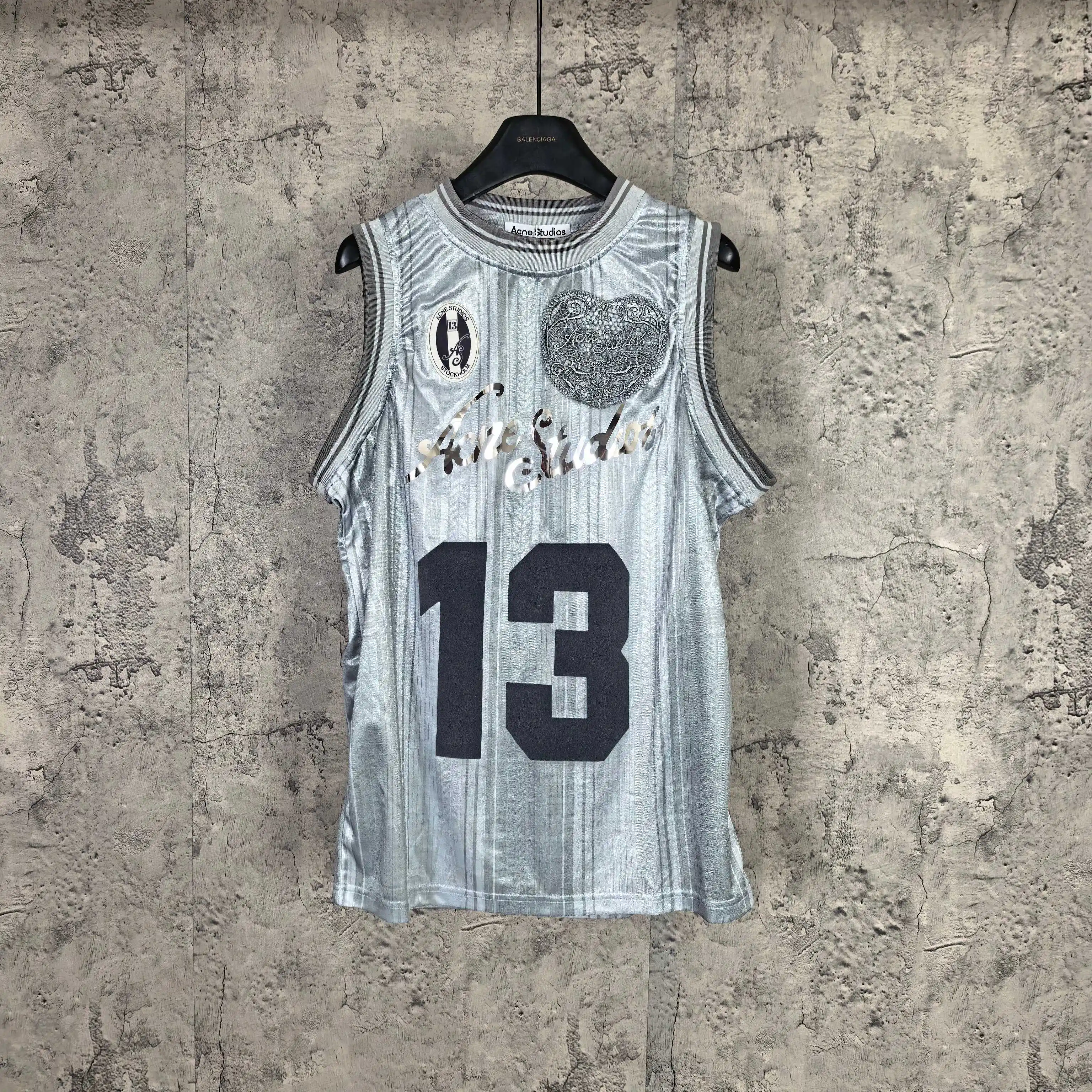 Logo-Print Mesh Football Jersey Vest D15524577