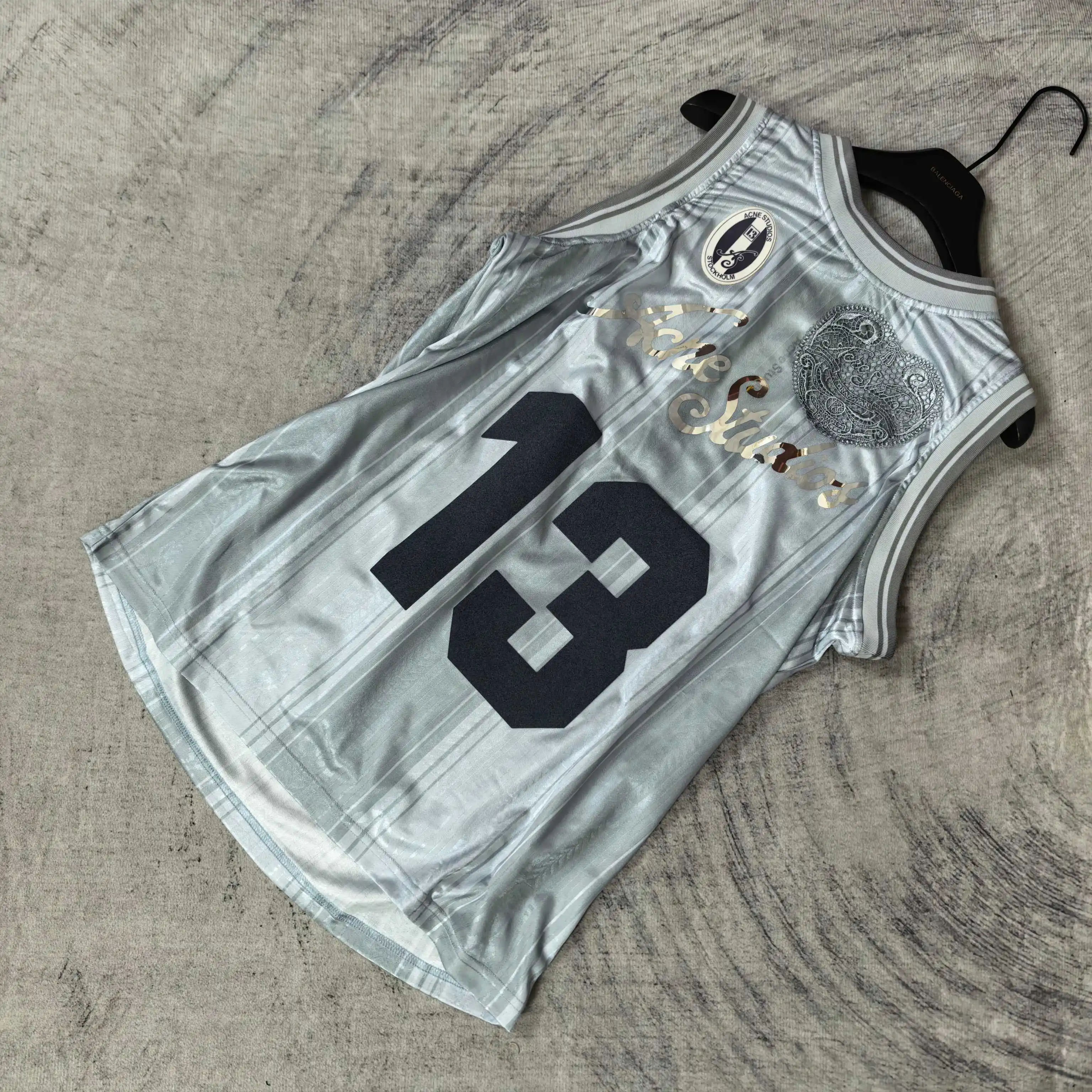 Logo-Print Mesh Football Jersey Vest D15524577 — view 4