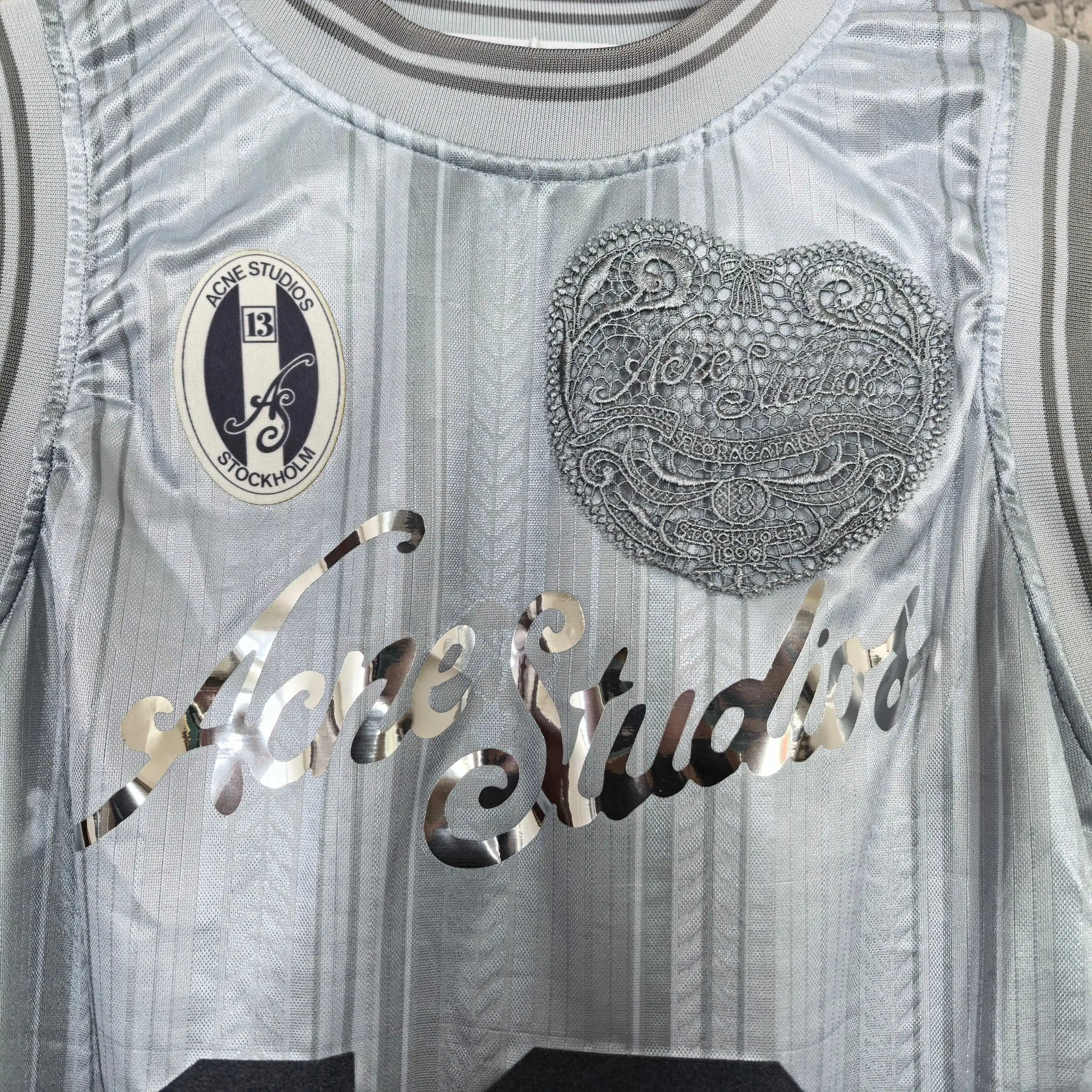 Logo-Print Mesh Football Jersey Vest D15524577 — view 8