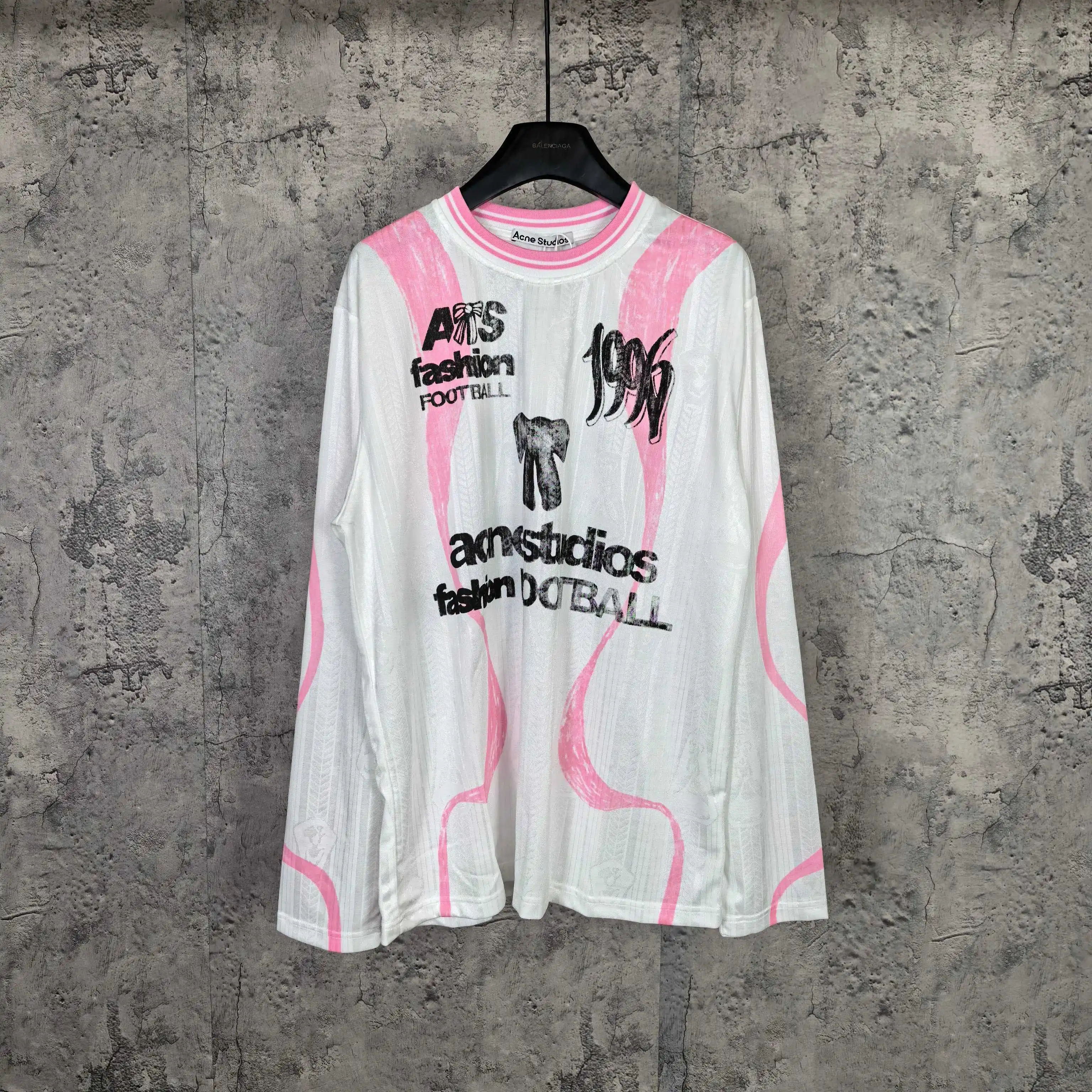 Graphic Print Long-Sleeve Football Jersey D15524553