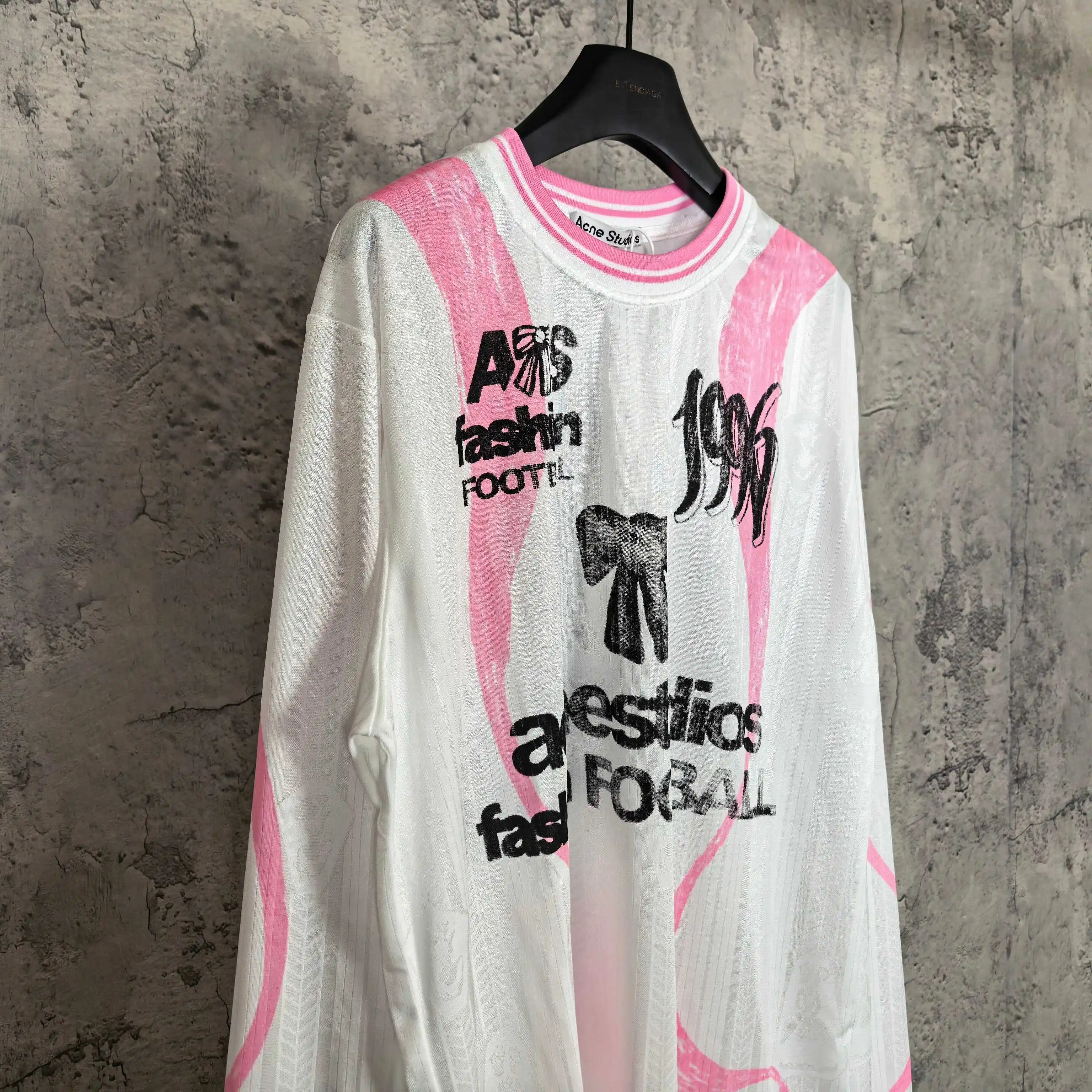 Graphic Print Long-Sleeve Football Jersey D15524553 — view 7
