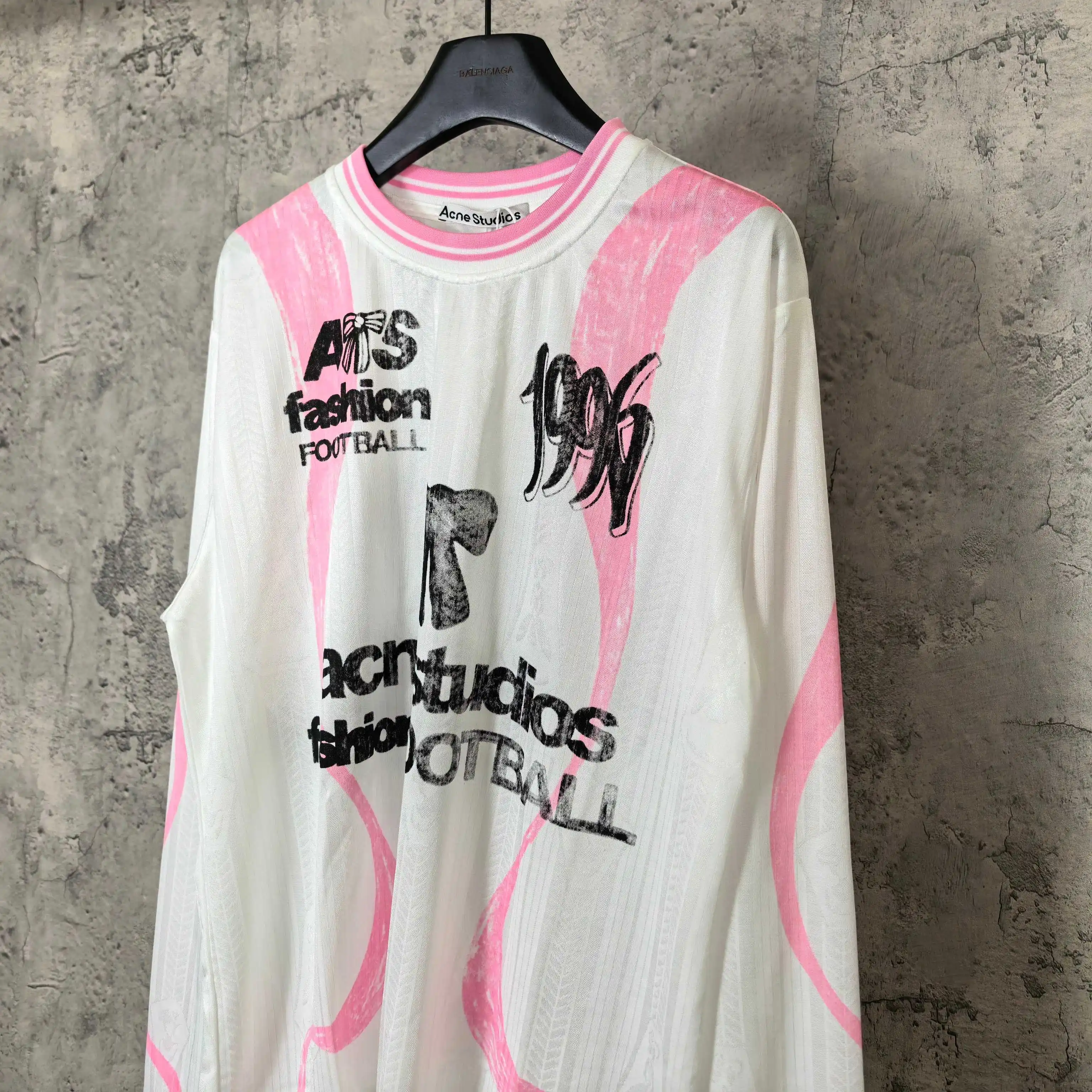 Graphic Print Long-Sleeve Football Jersey D15524553 — view 9