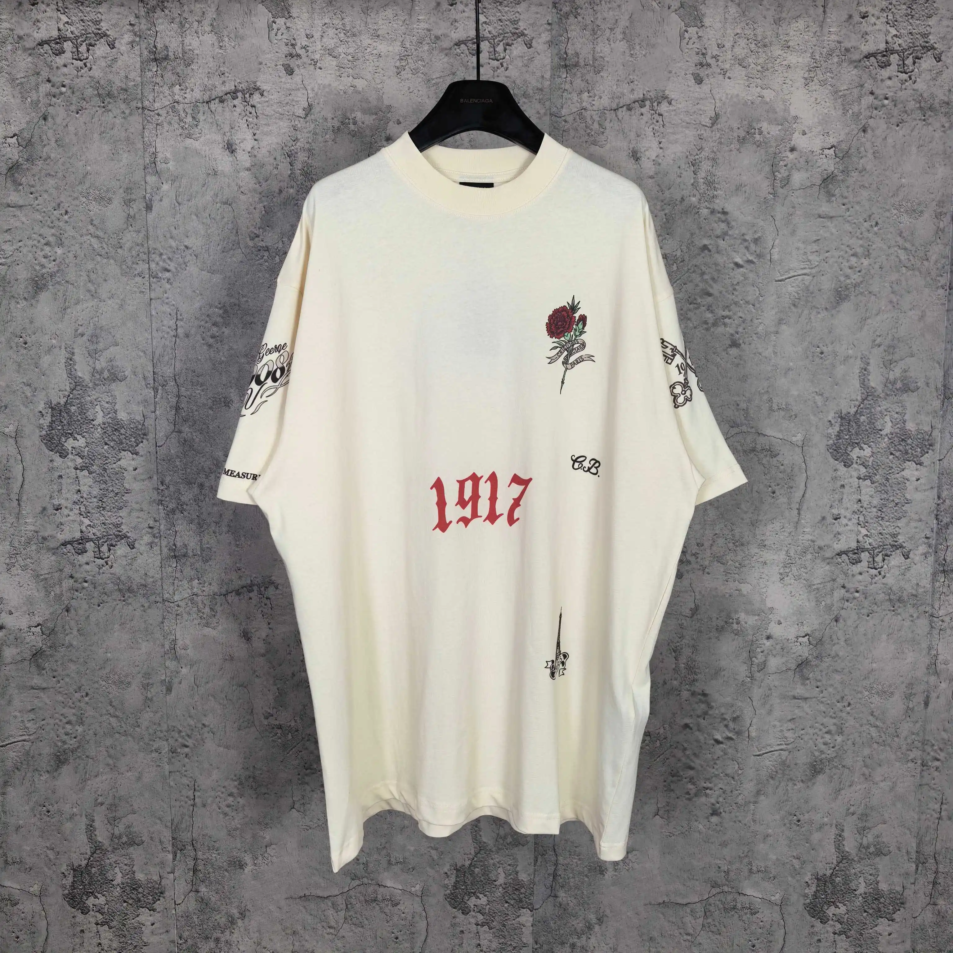 Tattoo Logo Print Medium Fit T-Shirt D15524461