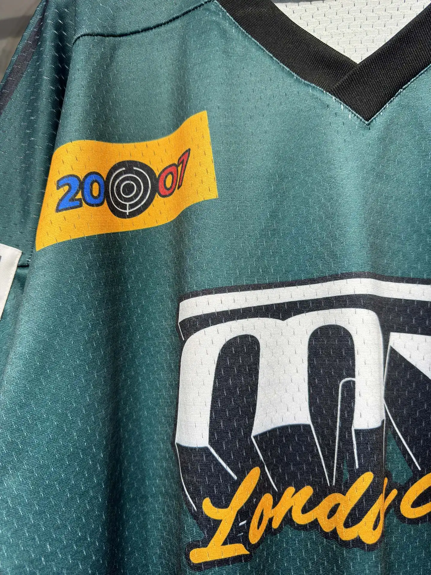 Oversized Logo-Print Mesh Football Jersey D15524336 — view 6
