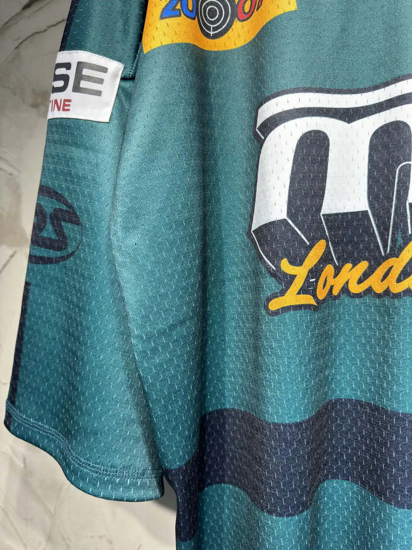 Oversized Logo-Print Mesh Football Jersey D15524336 — view 9