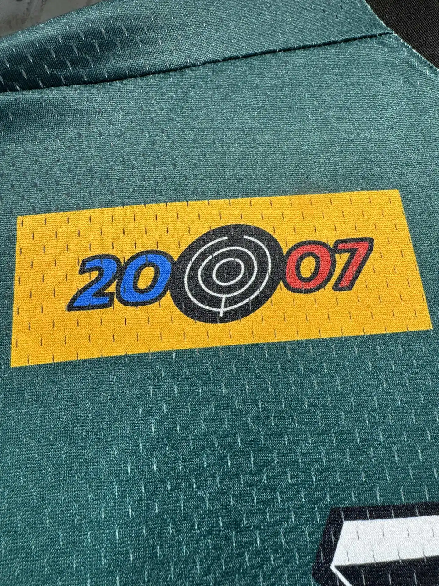 Oversized Logo-Print Mesh Football Jersey D15524336 — view 12