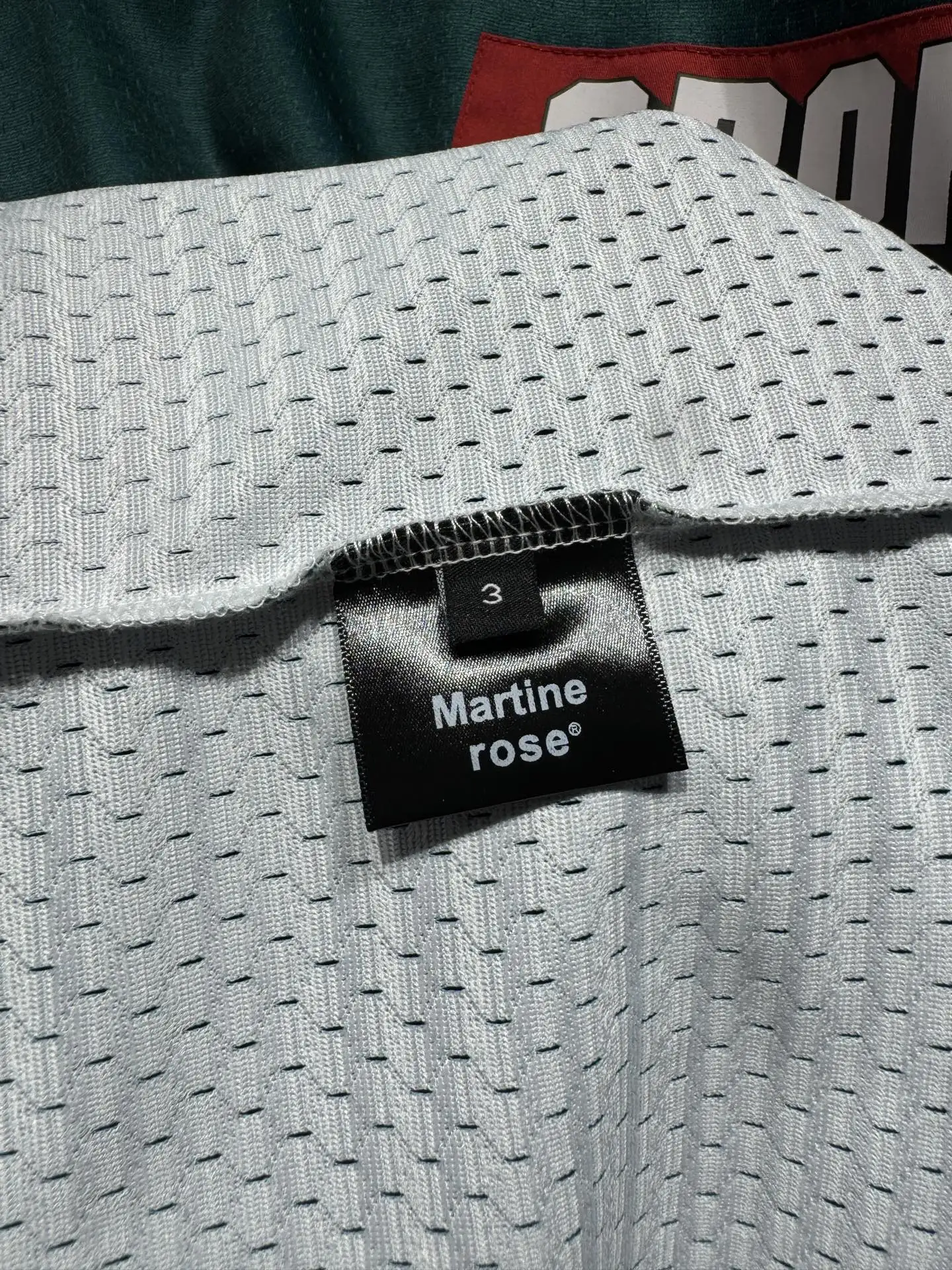 Oversized Logo-Print Mesh Football Jersey D15524336 — view 15