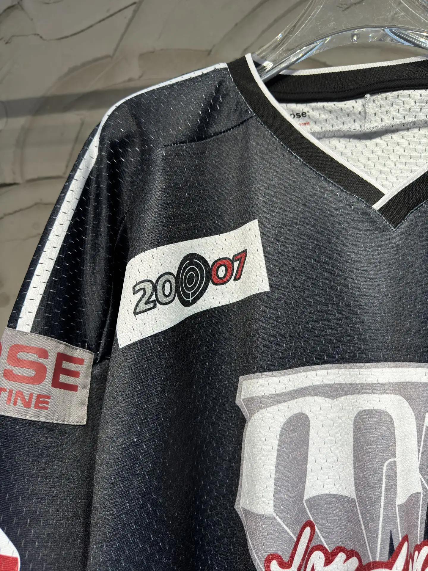 Oversized Graphic Mesh Football Jersey D15524335 — view 3