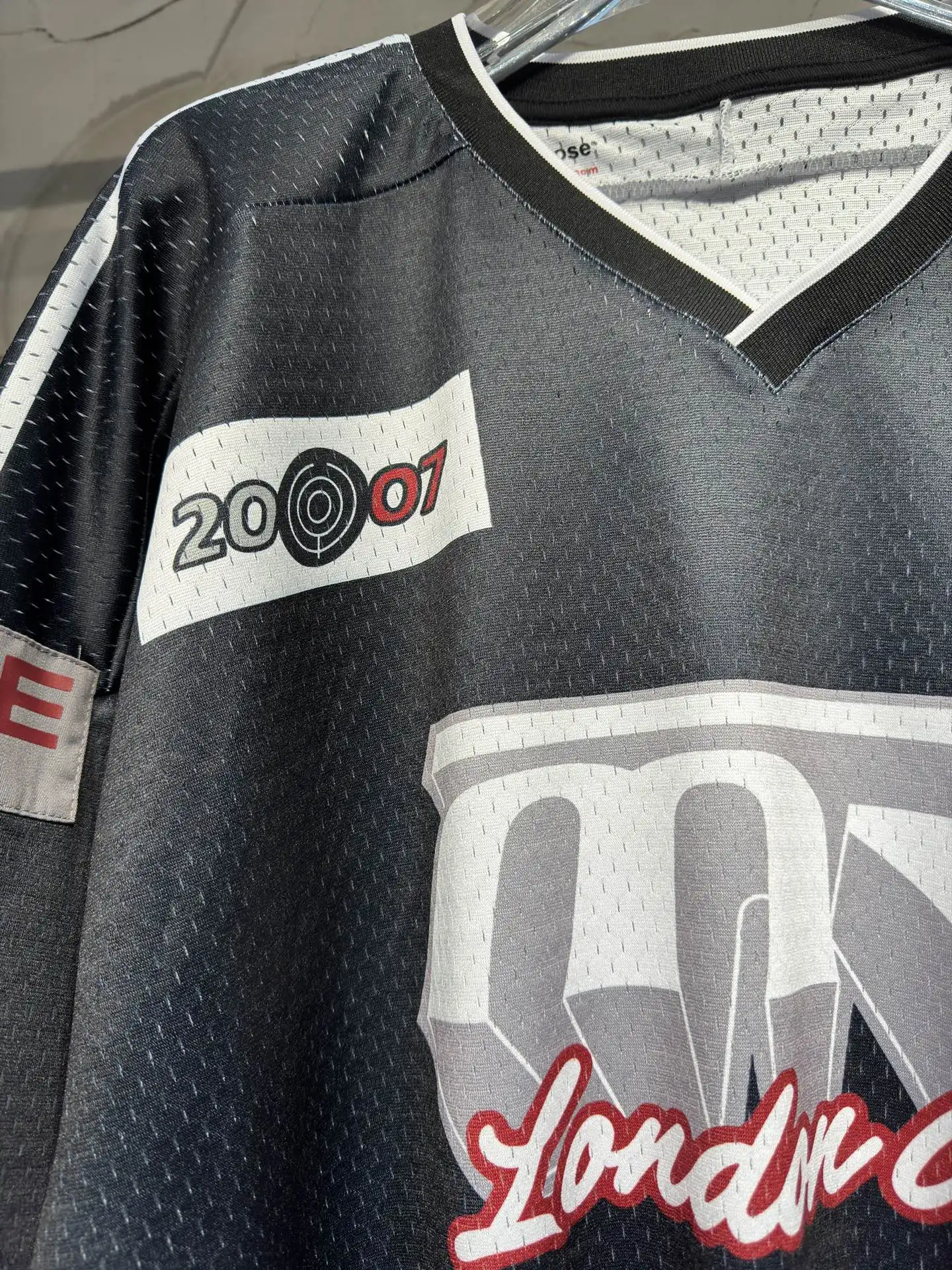Oversized Graphic Mesh Football Jersey D15524335 — view 6