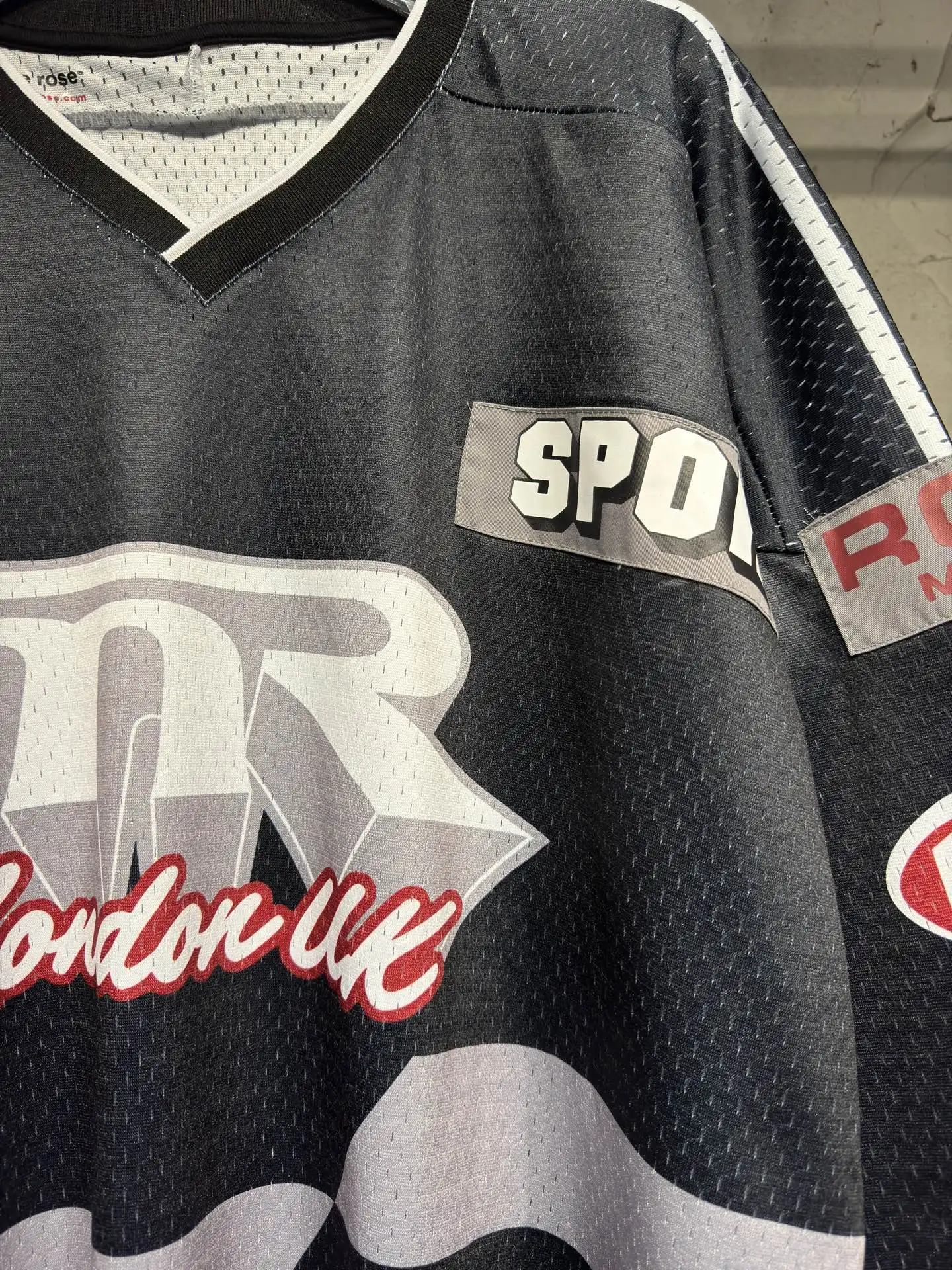 Oversized Graphic Mesh Football Jersey D15524335 — view 7