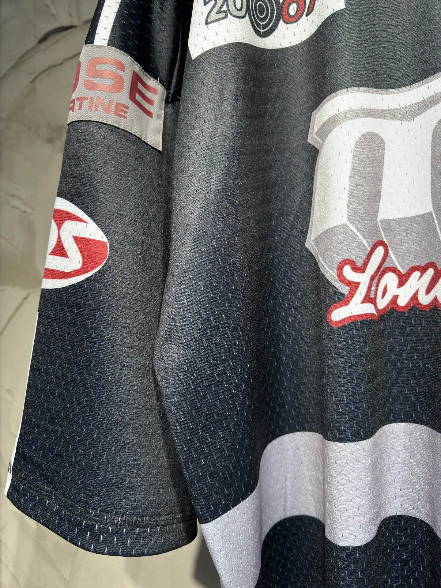 Oversized Graphic Mesh Football Jersey D15524335 — view 8