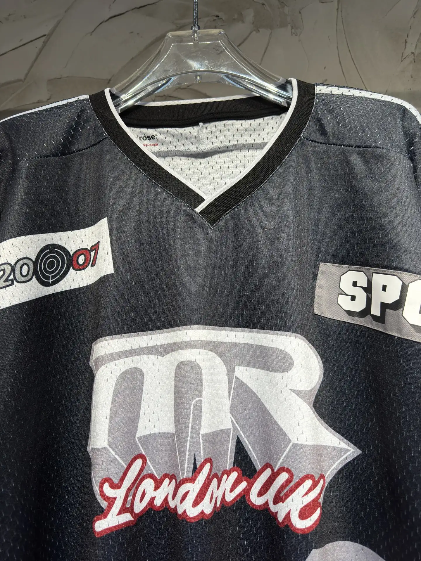 Oversized Graphic Mesh Football Jersey D15524335 — view 10
