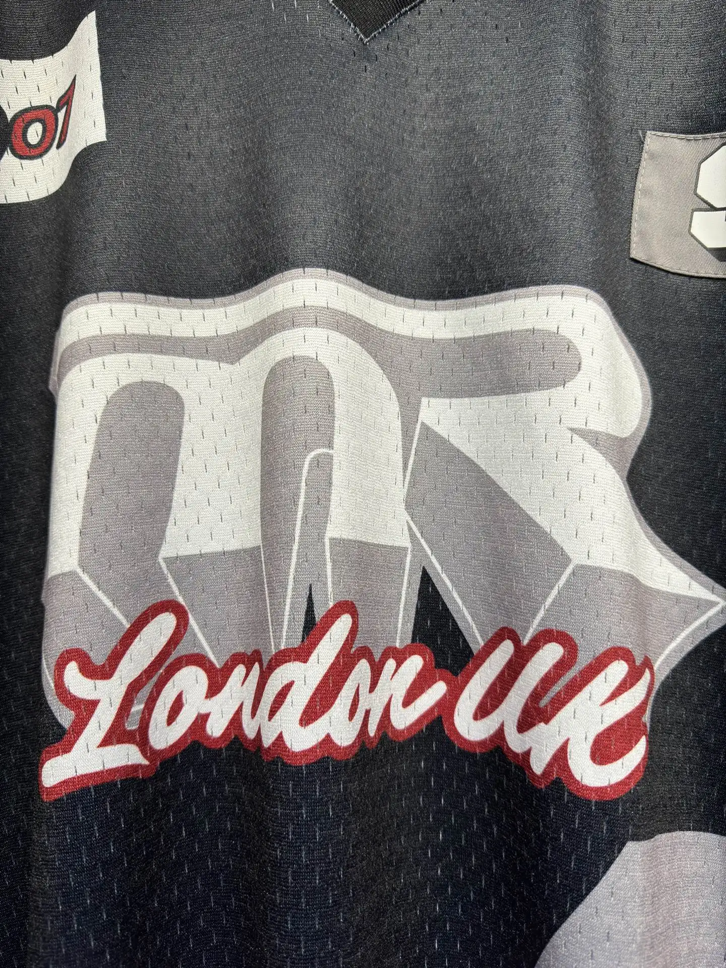 Oversized Graphic Mesh Football Jersey D15524335 — view 11