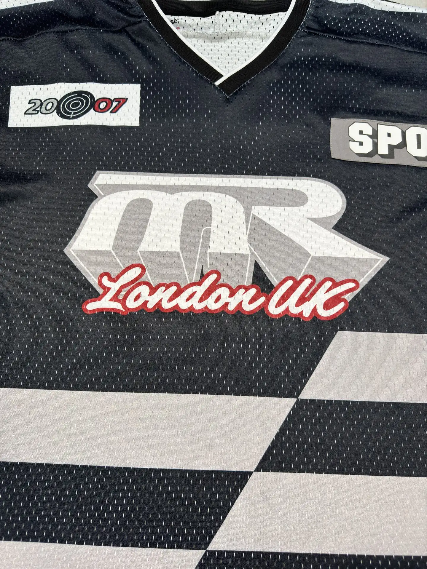 Oversized Graphic Mesh Football Jersey D15524335 — view 19