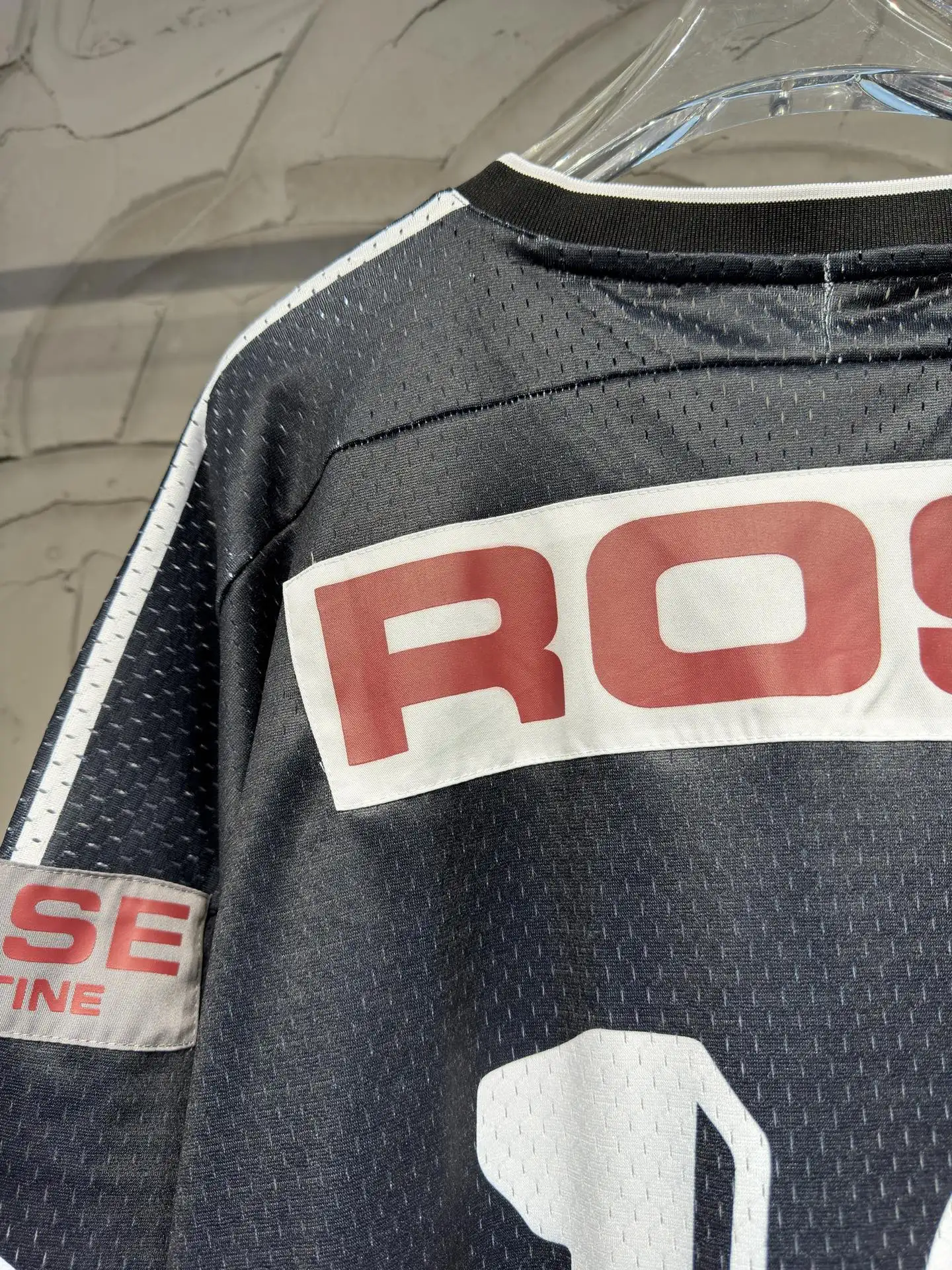 Oversized Graphic Mesh Football Jersey D15524335 — view 23