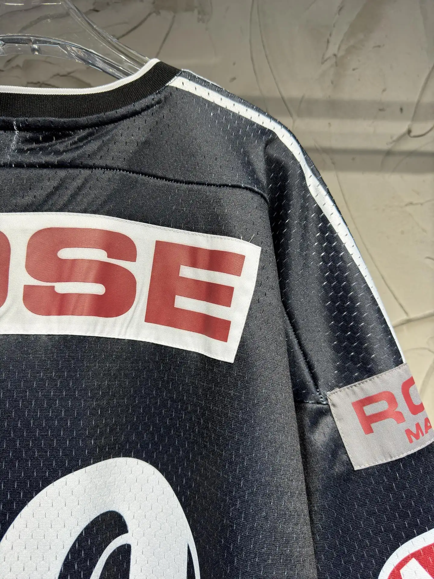 Oversized Graphic Mesh Football Jersey D15524335 — view 24