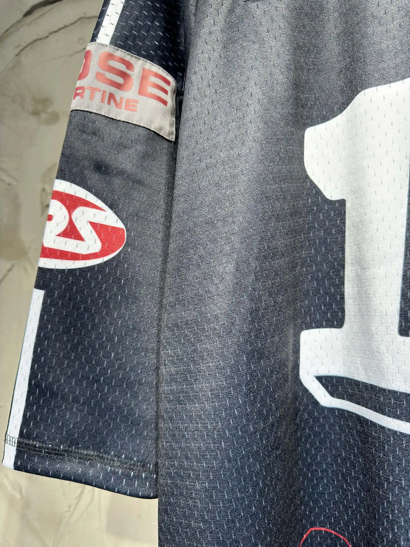 Oversized Graphic Mesh Football Jersey D15524335 — view 28