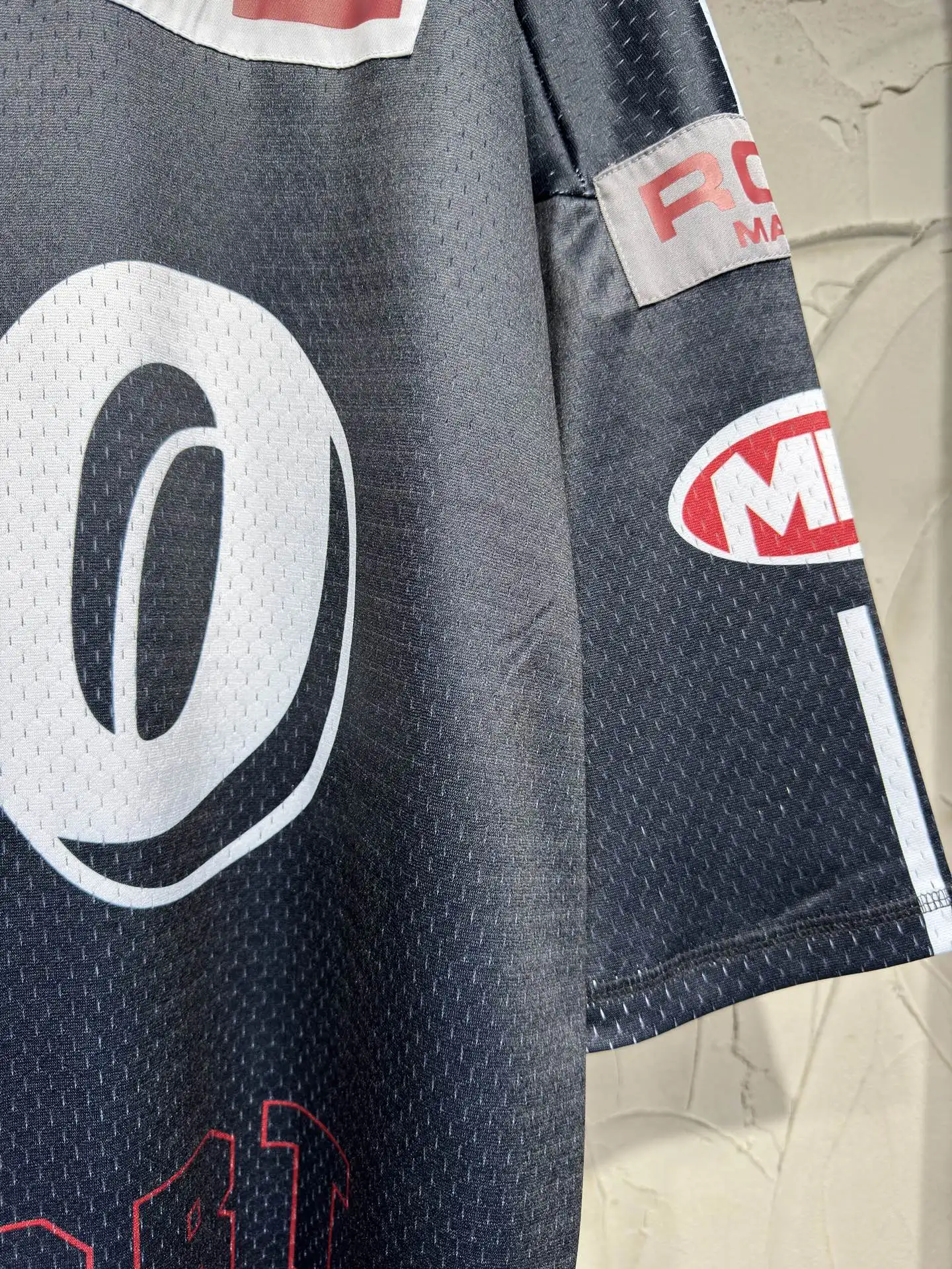 Oversized Graphic Mesh Football Jersey D15524335 — view 29