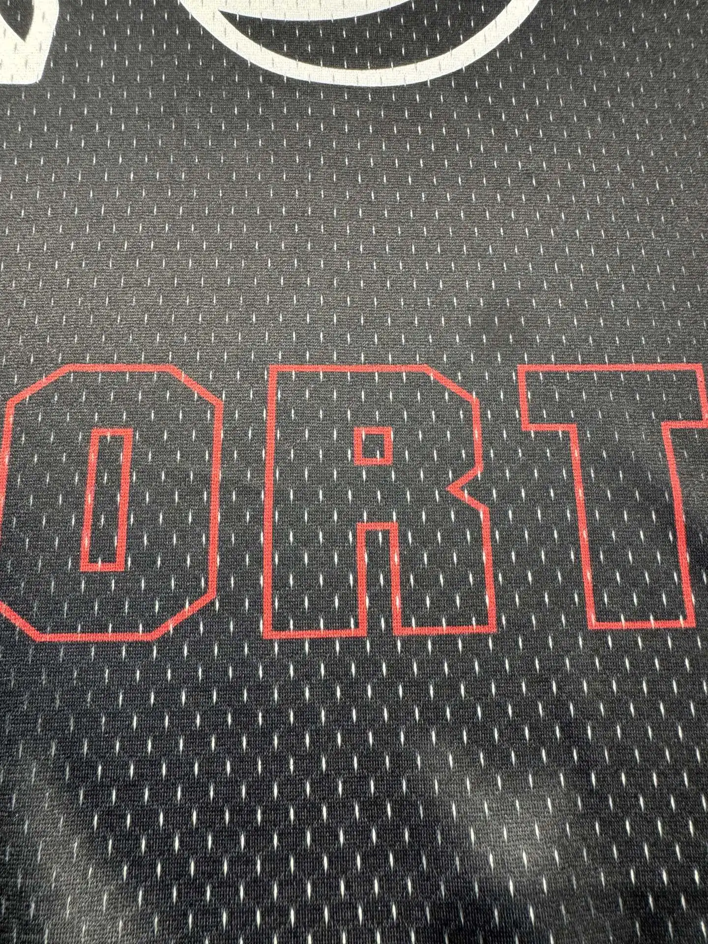 Oversized Graphic Mesh Football Jersey D15524335 — view 34