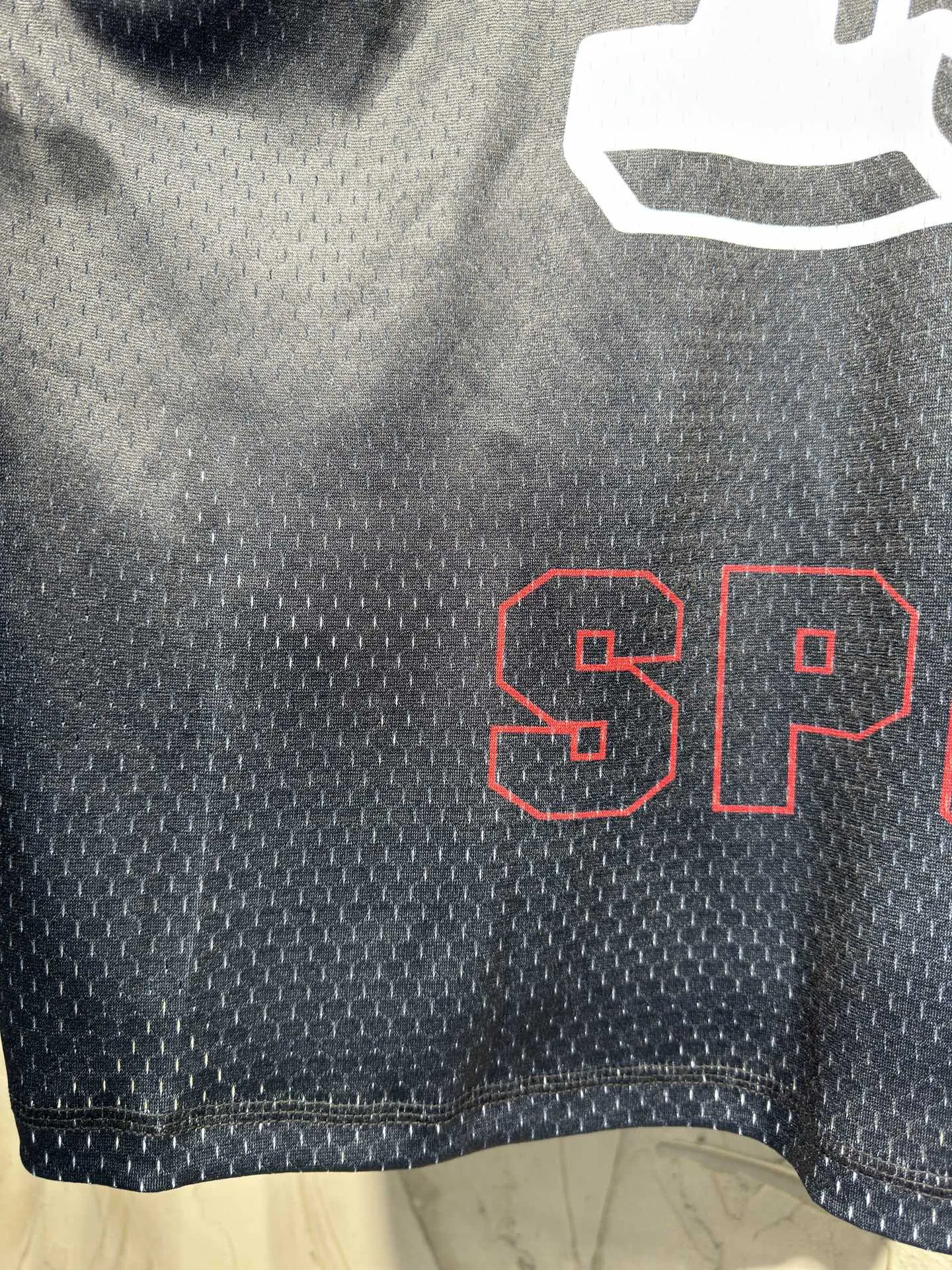Oversized Graphic Mesh Football Jersey D15524335 — view 35