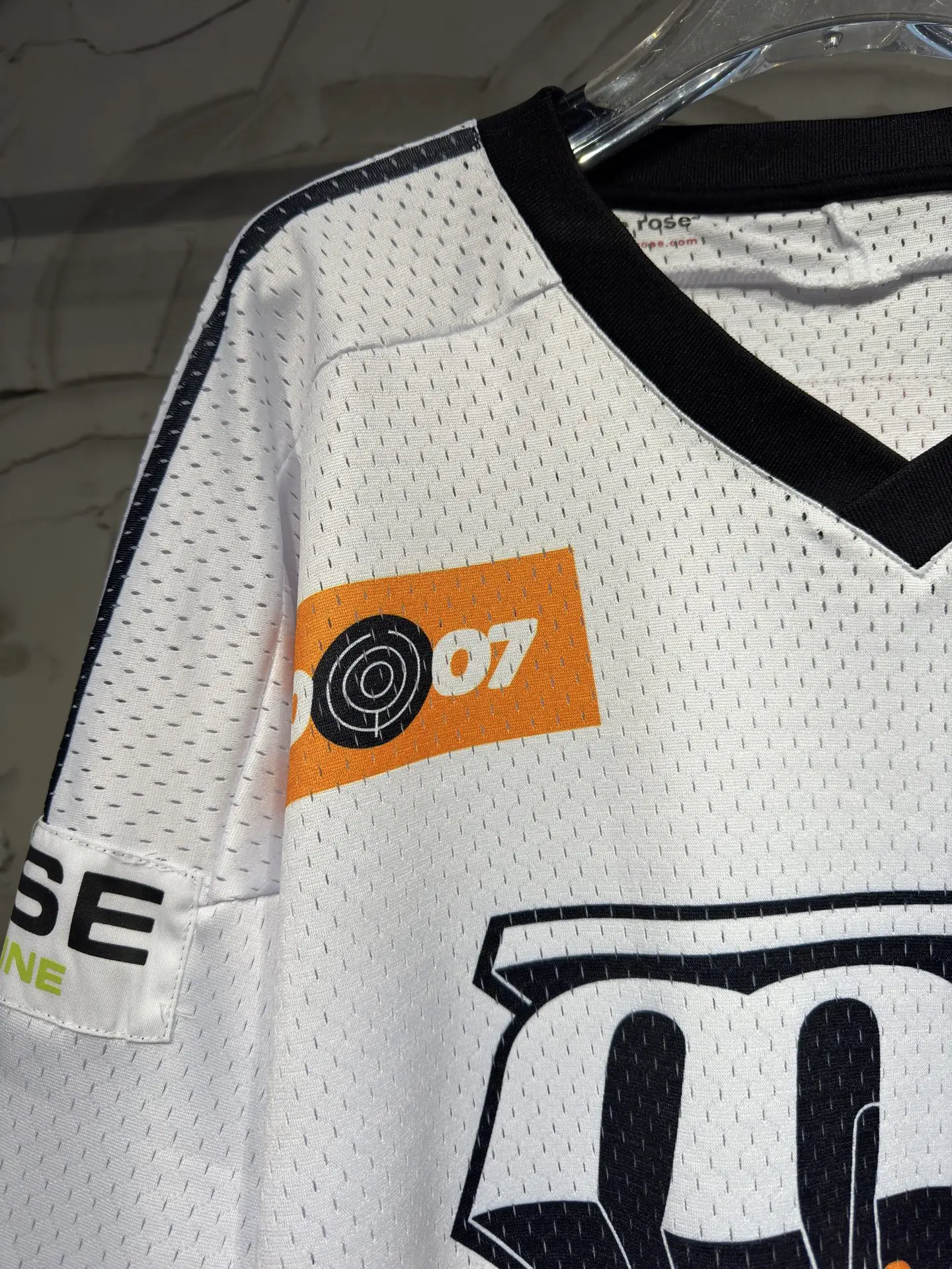Oversized Striped Mesh Football Jersey D15524337 — view 3