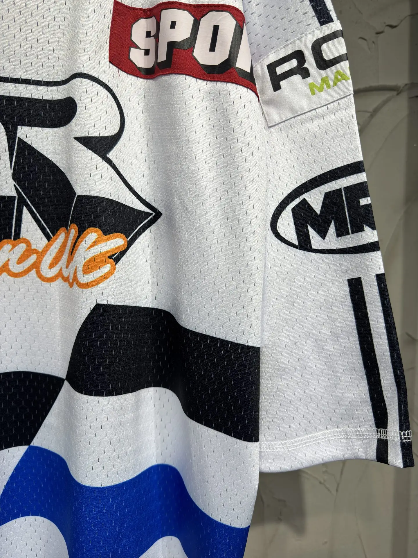 Oversized Striped Mesh Football Jersey D15524337 — view 8