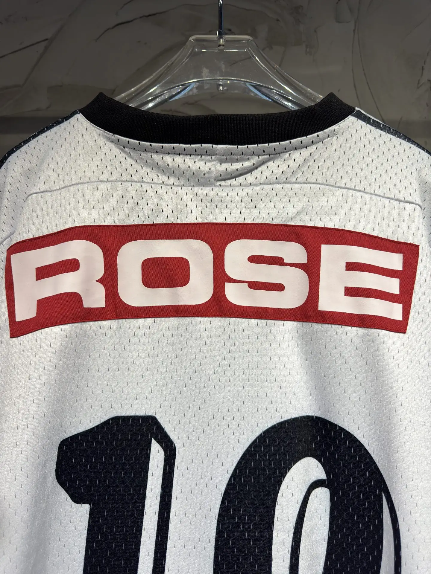 Oversized Striped Mesh Football Jersey D15524337 — view 24