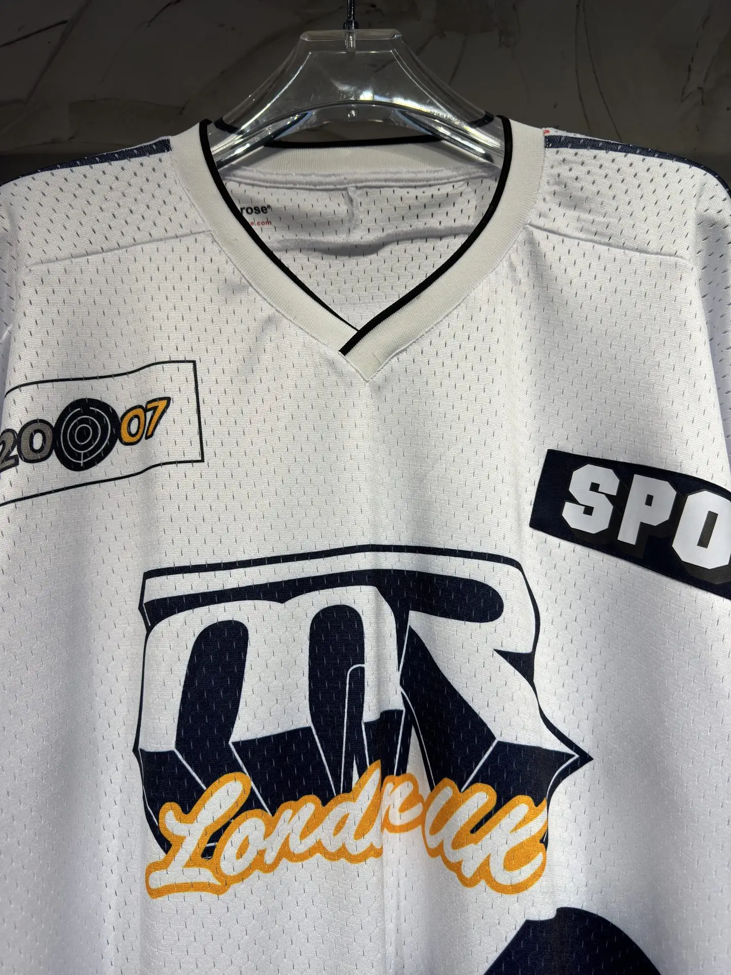 Oversized Striped Mesh Football Jersey D15524334 — view 5